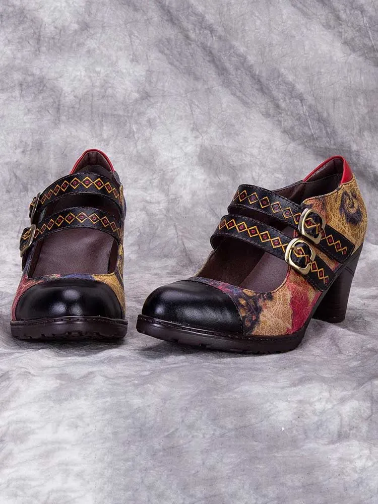 Hand Painted Splicing Comfy Shoes