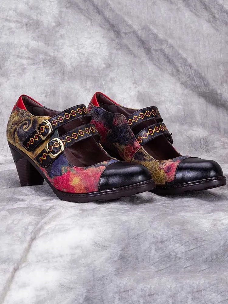 Hand Painted Splicing Comfy Shoes