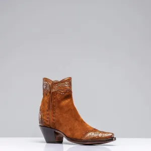 Hand Tooled Calfskin on Suede Zorro