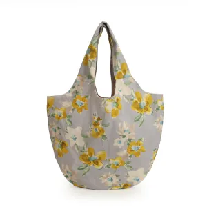 Handmade Cotton Bag with Yellow Flowers