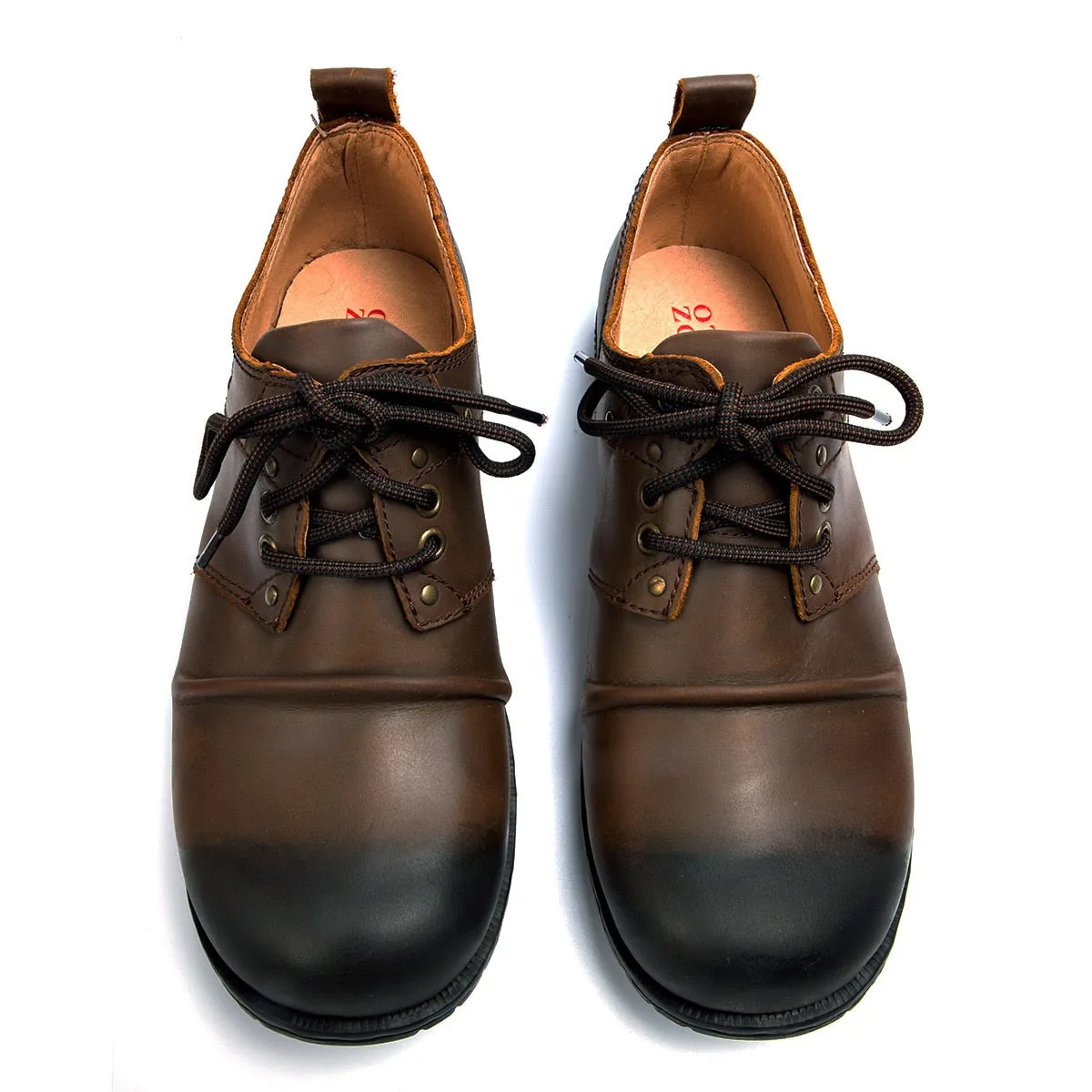Handmade Genuine Cow Leather Ankle Boots Fashion Men Shoes Boots Rivet Flat Shoes Casual Lace-Up shoes,Best quality
