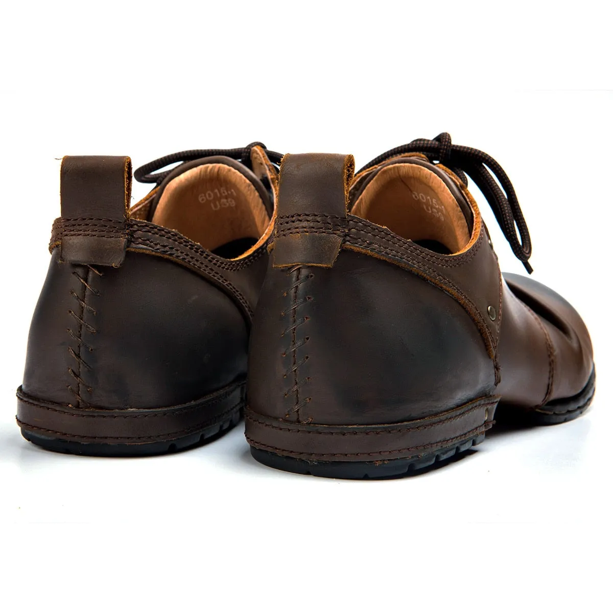 Handmade Genuine Cow Leather Ankle Boots Fashion Men Shoes Boots Rivet Flat Shoes Casual Lace-Up shoes,Best quality