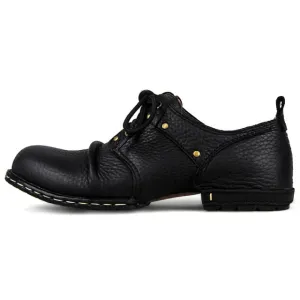 Handmade Genuine Cow Leather Ankle Boots Fashion Men Shoes Boots Rivet Flat Shoes Casual Lace-Up shoes,Best quality