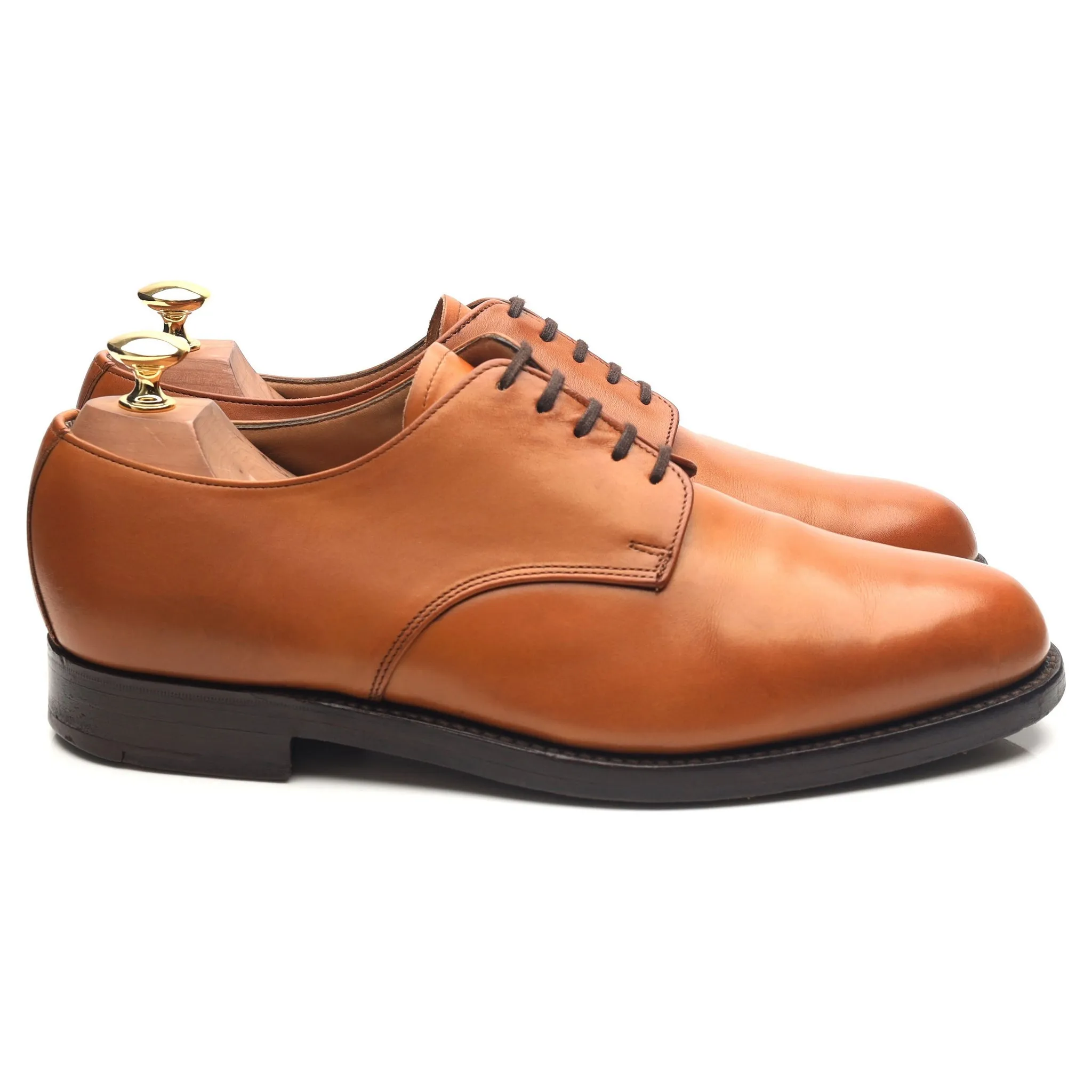 'Harewood' Tan Brown Leather Derby UK 9.5 FX