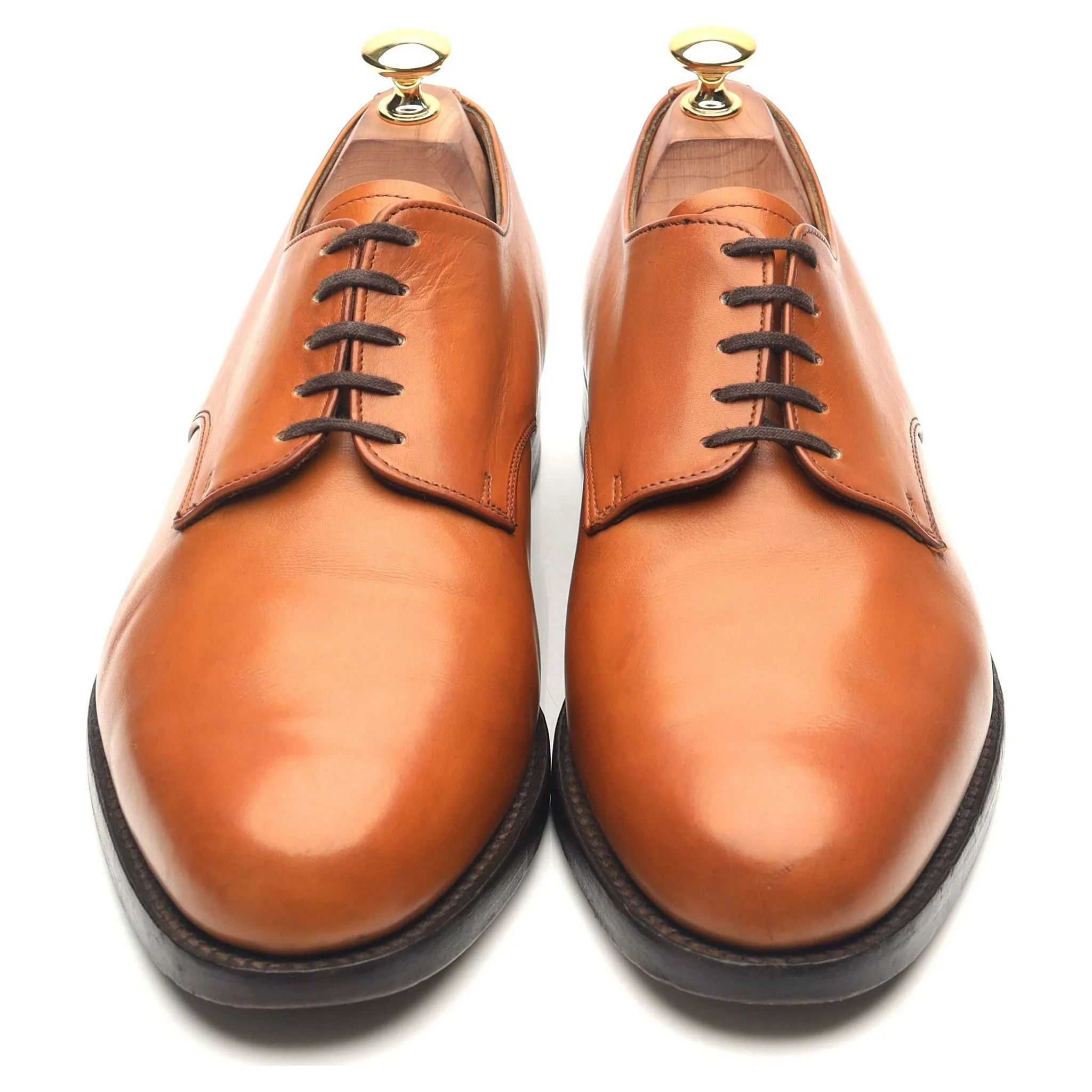 'Harewood' Tan Brown Leather Derby UK 9.5 FX