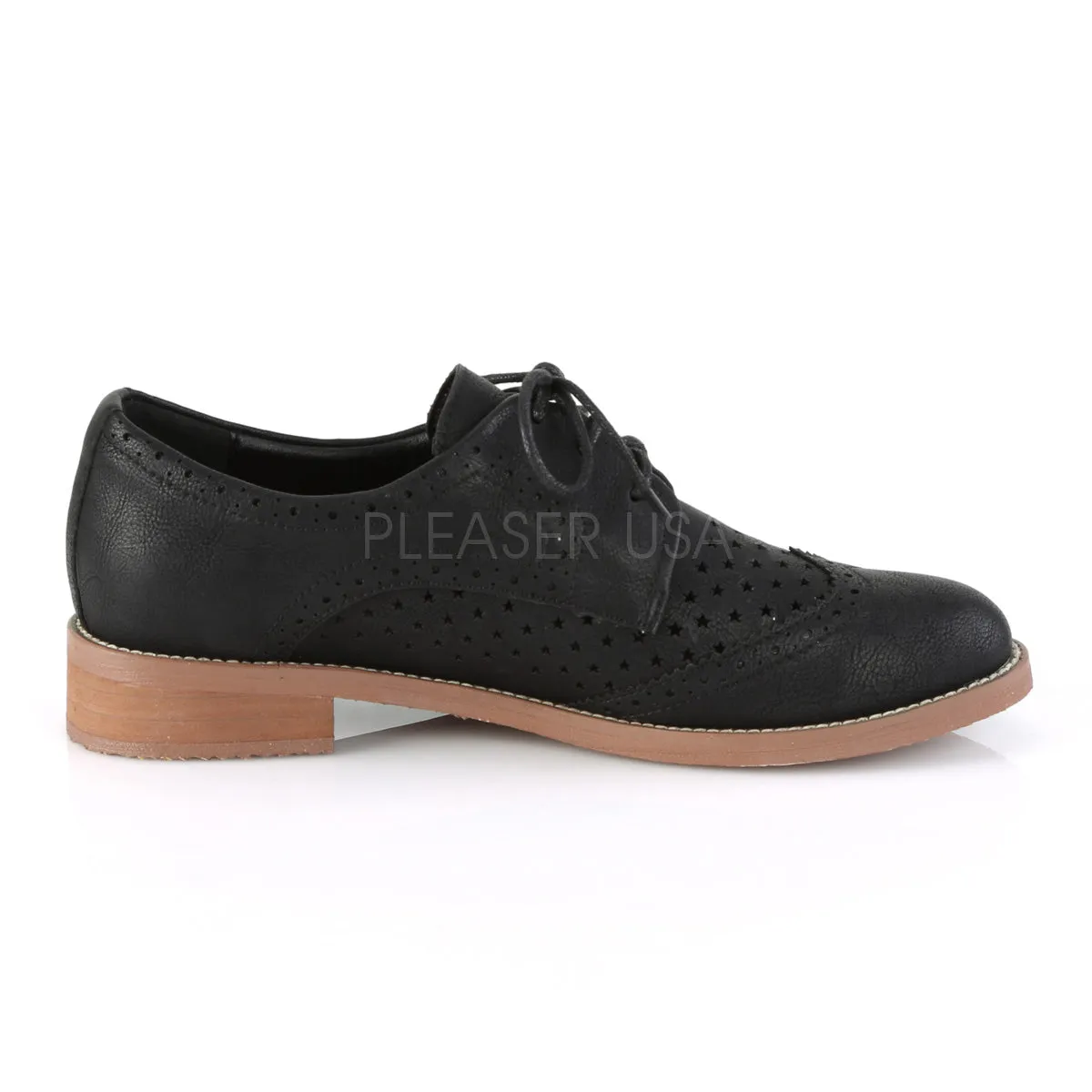 HEPBURN-26  Black Faux Leather