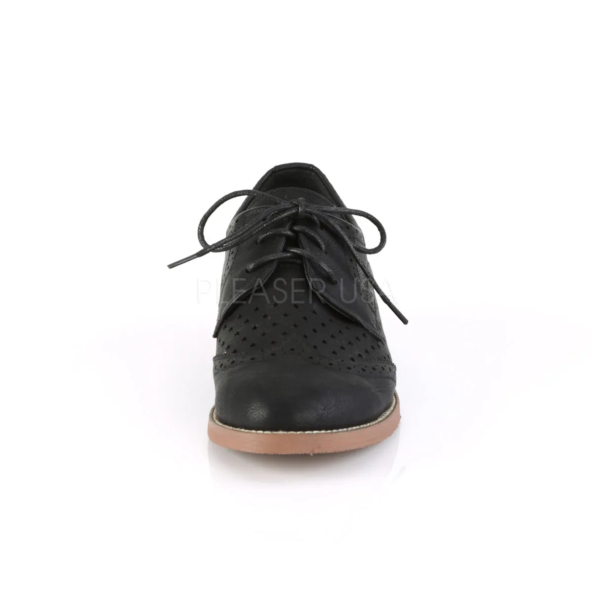 HEPBURN-26  Black Faux Leather