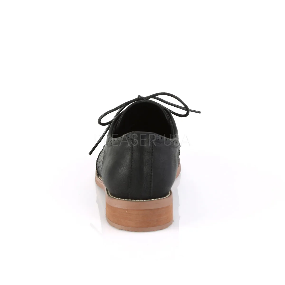 HEPBURN-26  Black Faux Leather