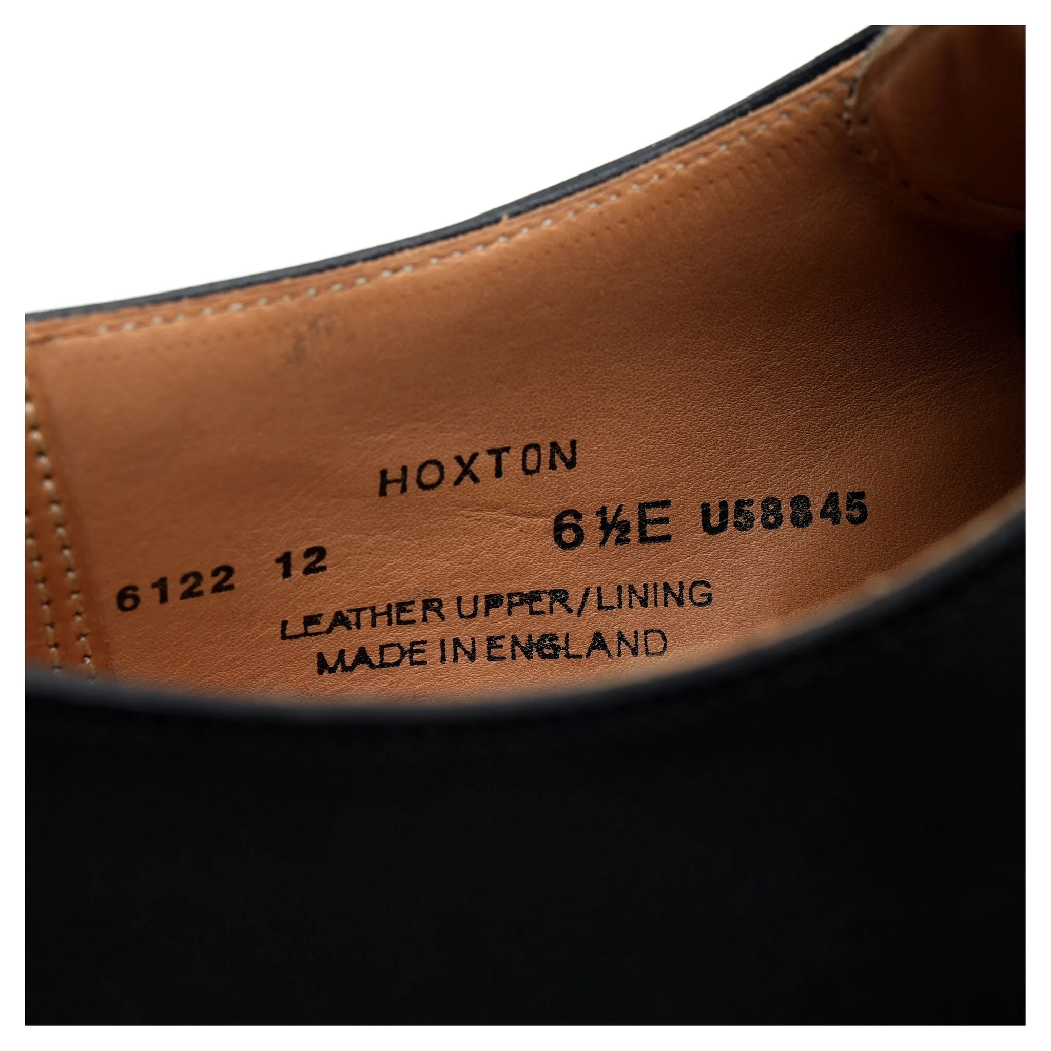 'Hoxton' Black Leather Derby UK 6.5 E