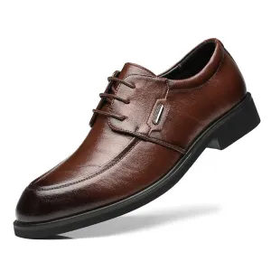 INSTOCK-Men's leather shoes Derby British style