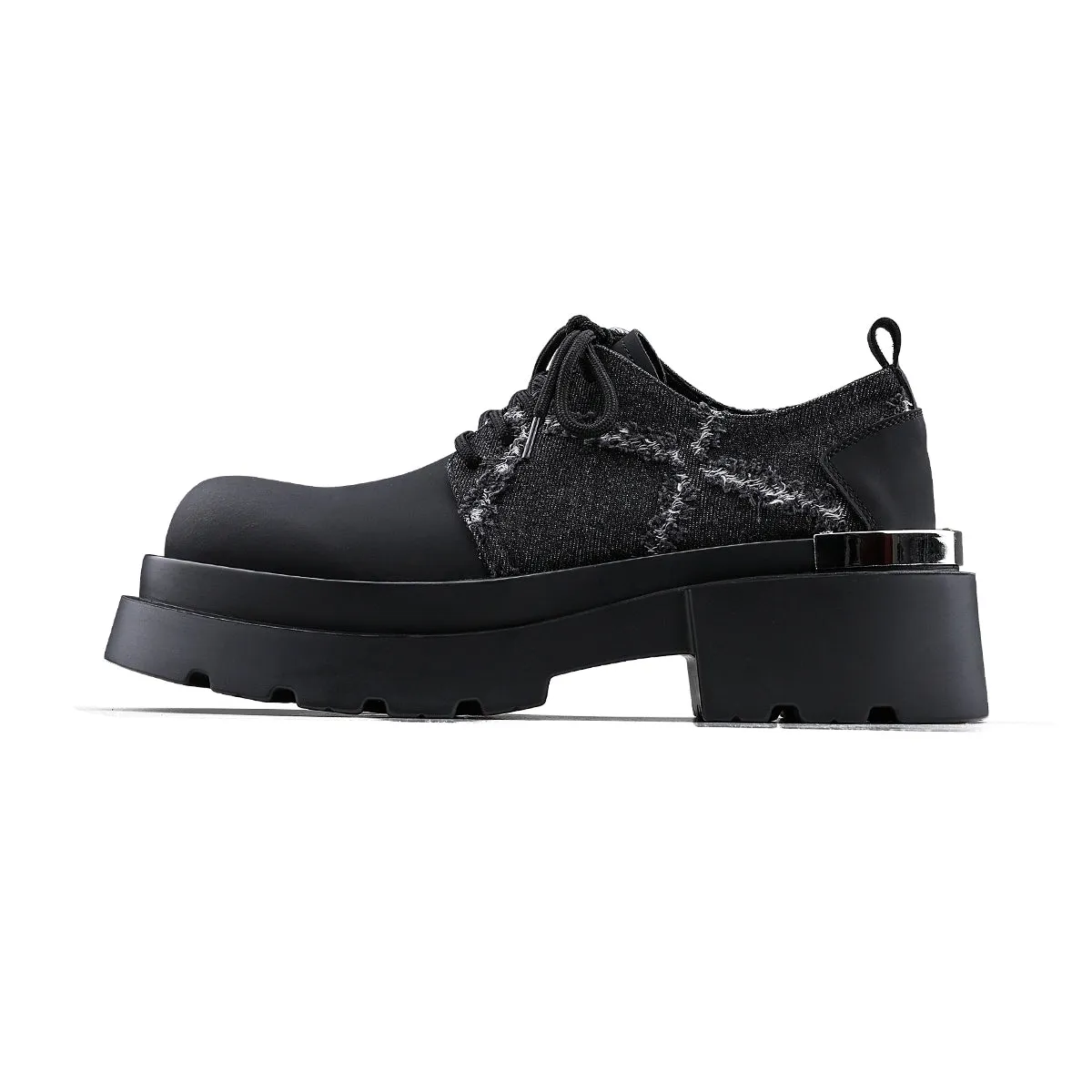 Iron Plate Denim Stitching Shoes