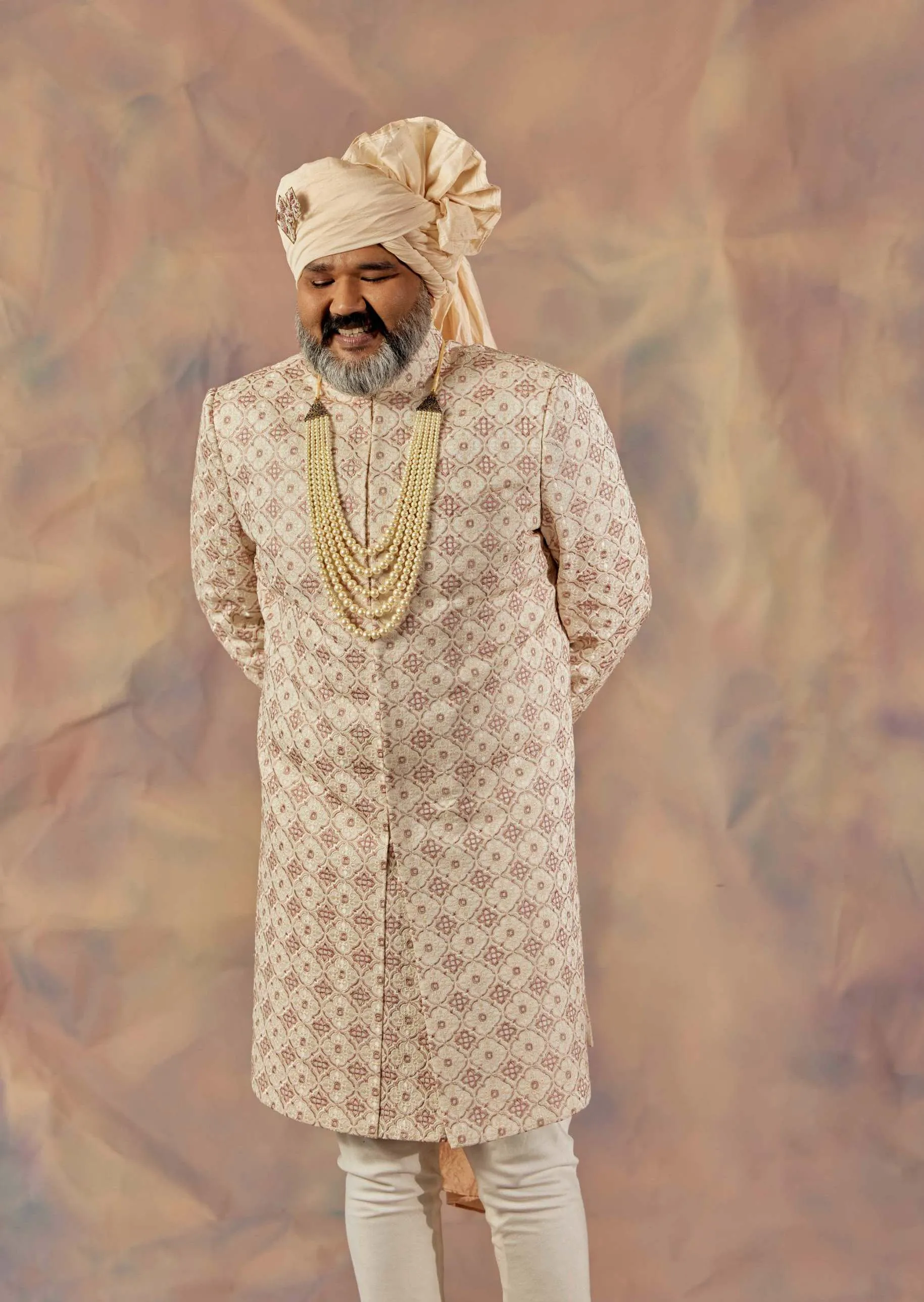 Jamawar Sherwani Set