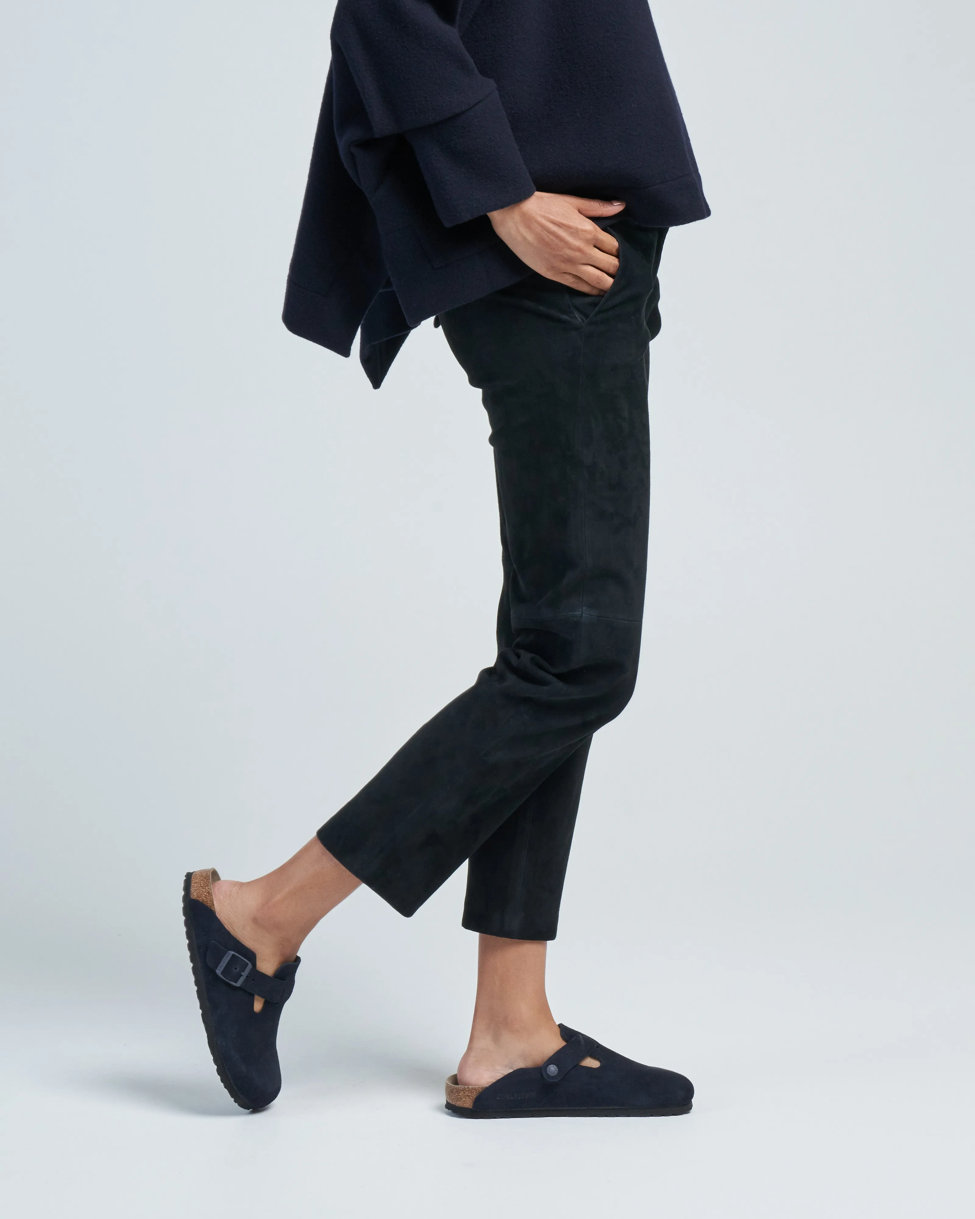 jen stretch suede pant