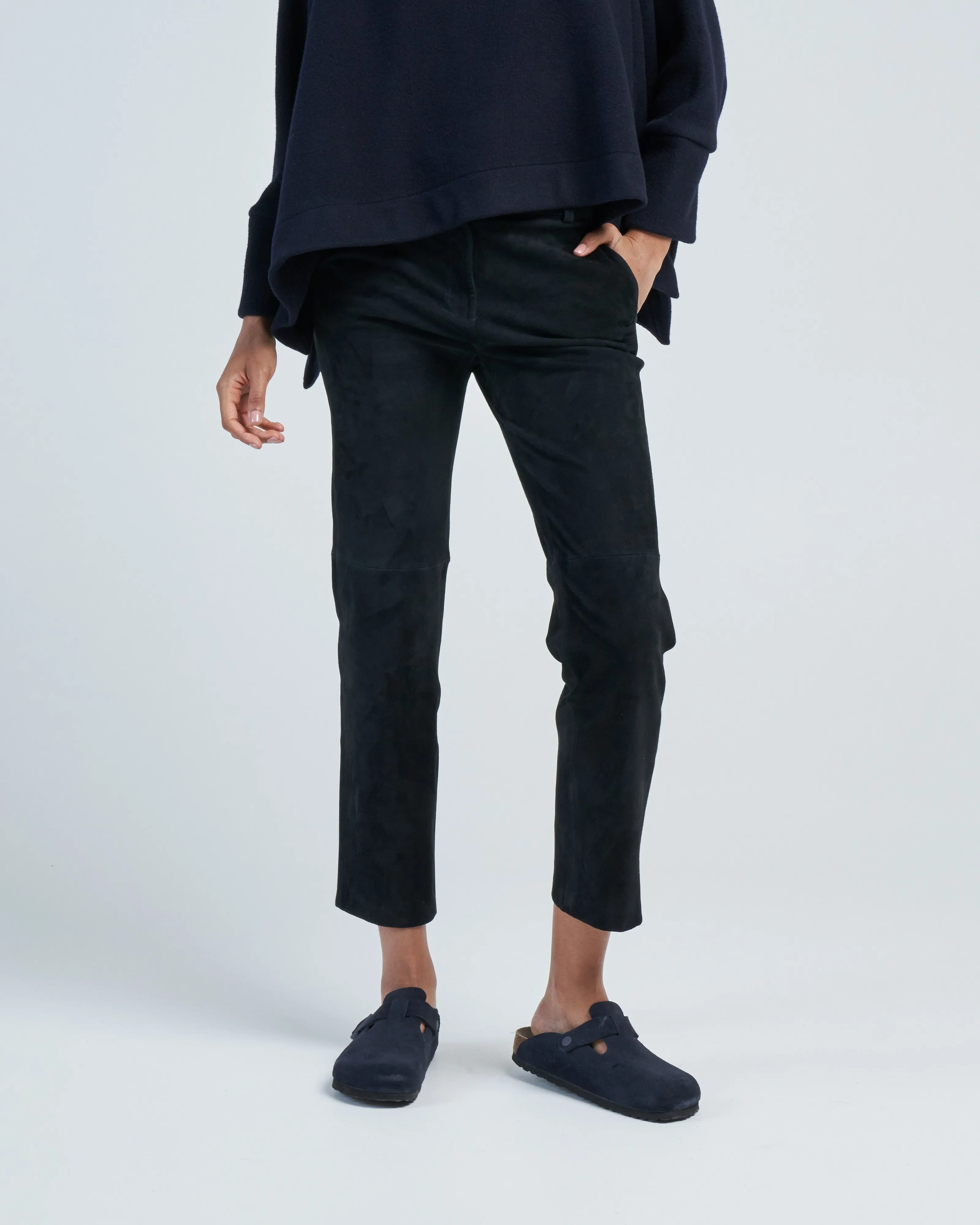 jen stretch suede pant