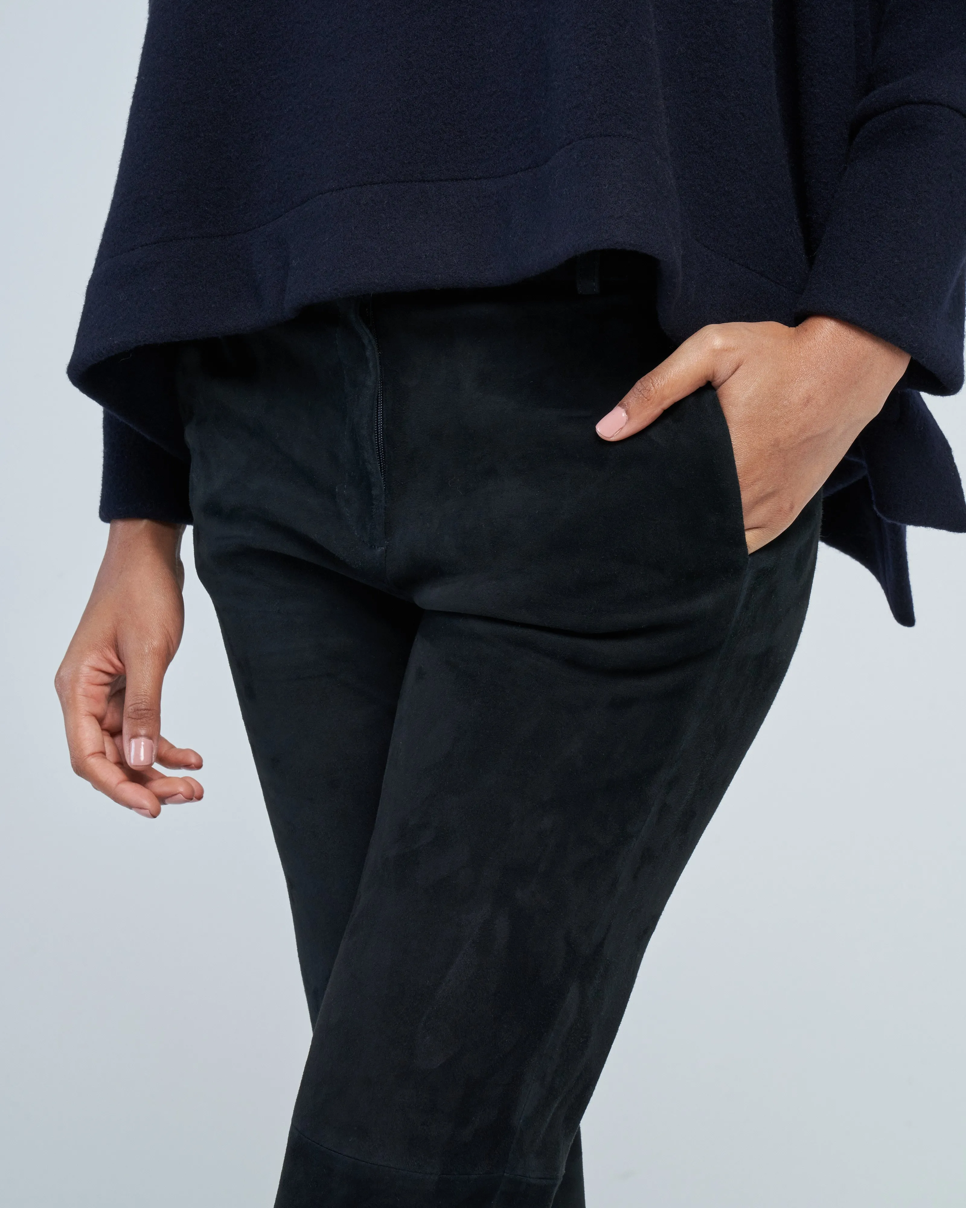 jen stretch suede pant