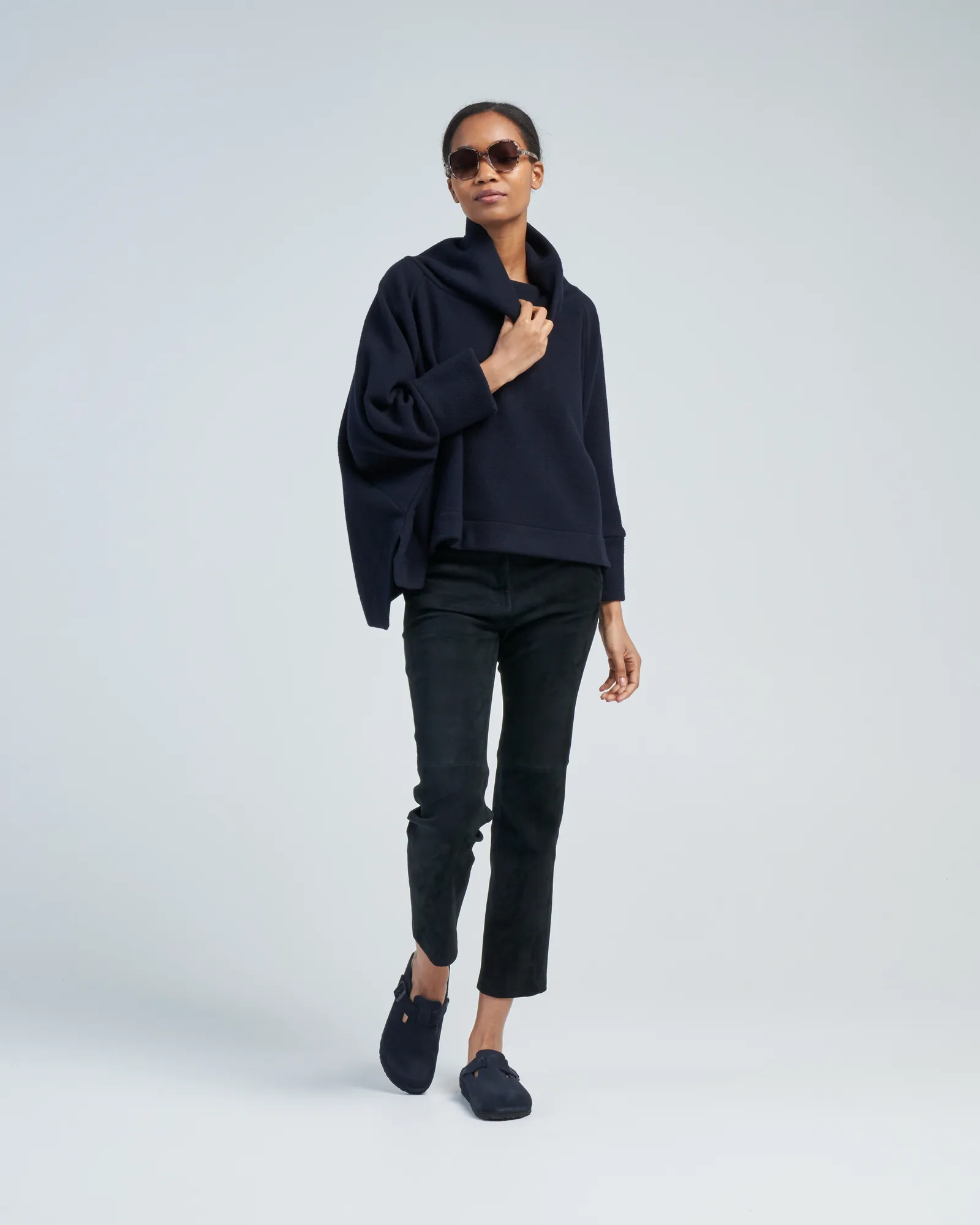 jen stretch suede pant