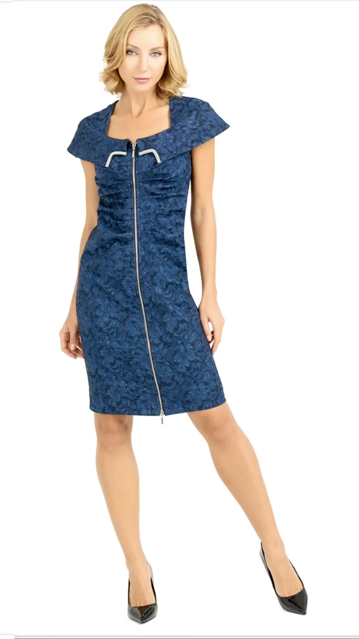 Joseph Ribkoff Sleeveless Zipper Dress