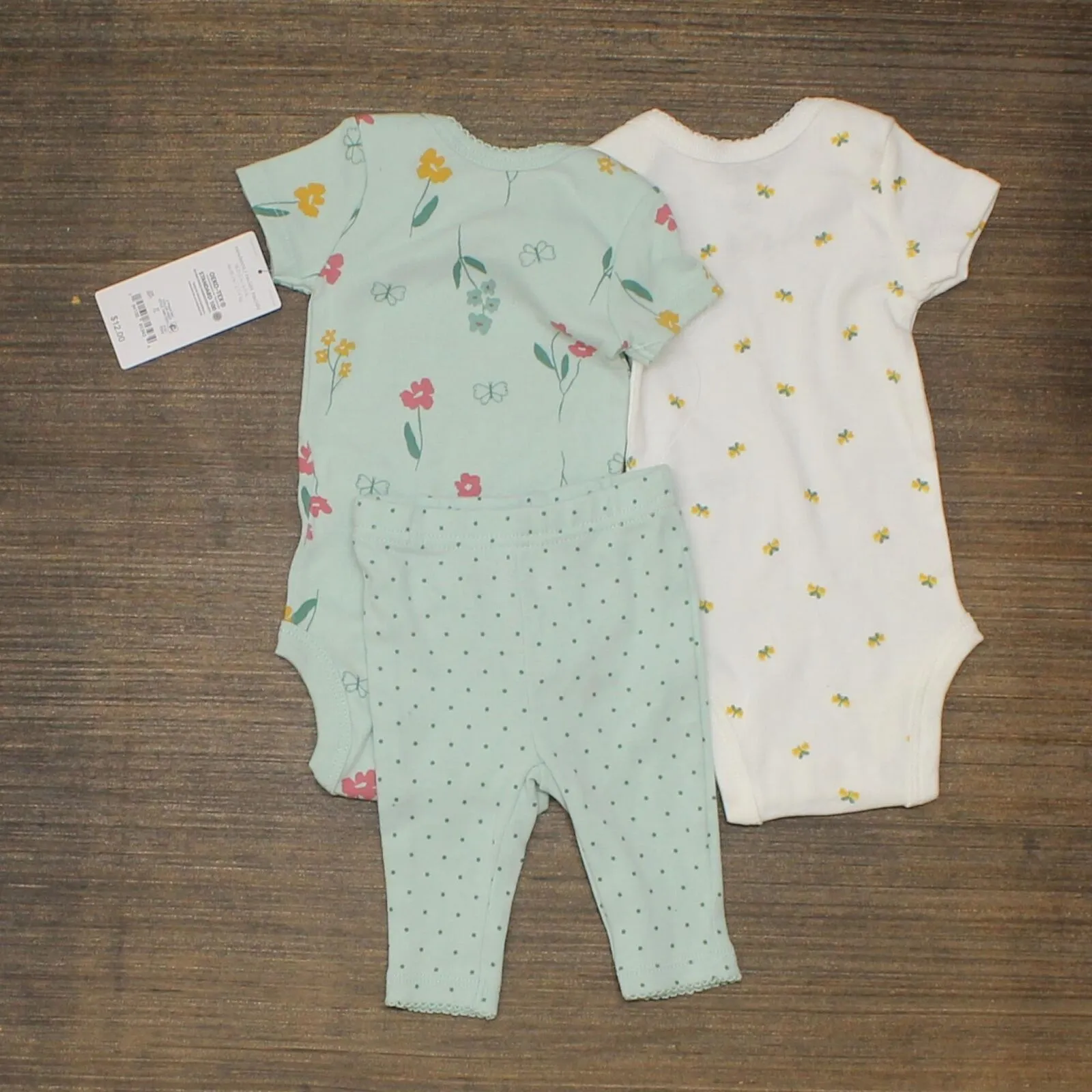 Just One You Made By Carter's Baby Girls' Butterfly Top & Bottom Set