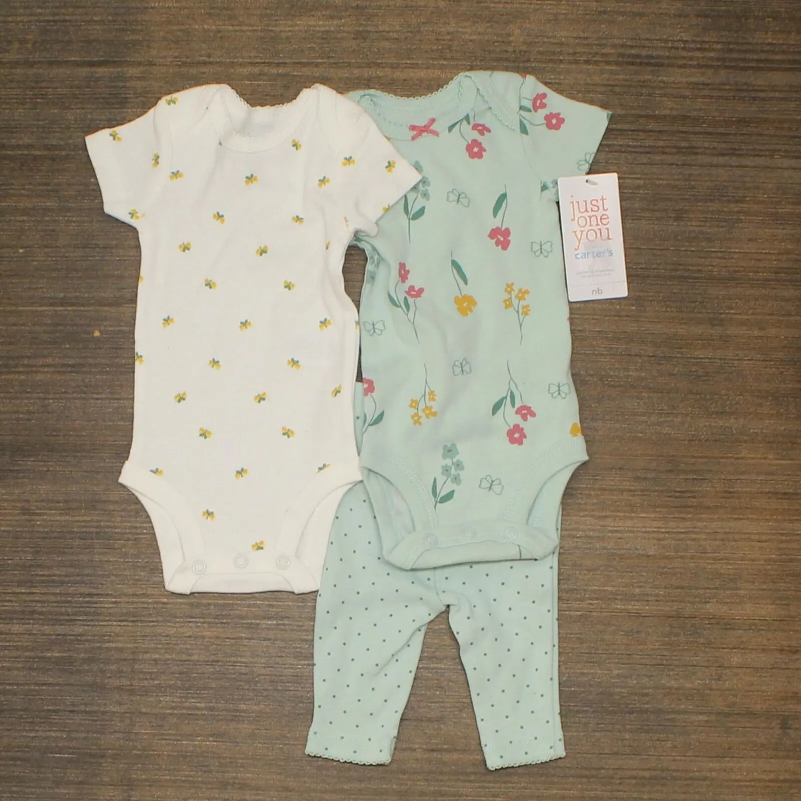 Just One You Made By Carter's Baby Girls' Butterfly Top & Bottom Set