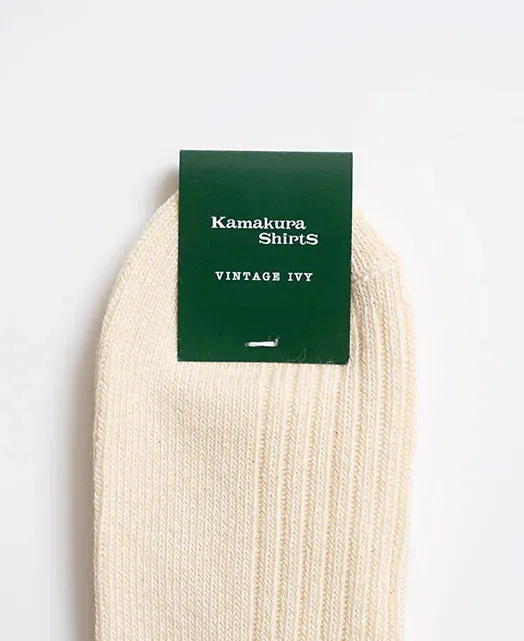 Kamakura Vintage Ivy Socks - Yellow