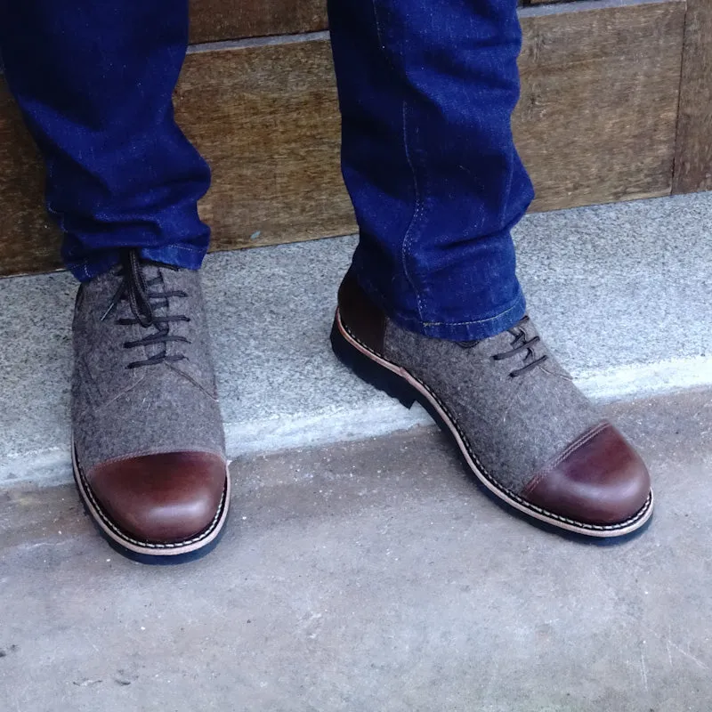 Kamet Burel & Leather Lace-up Boots