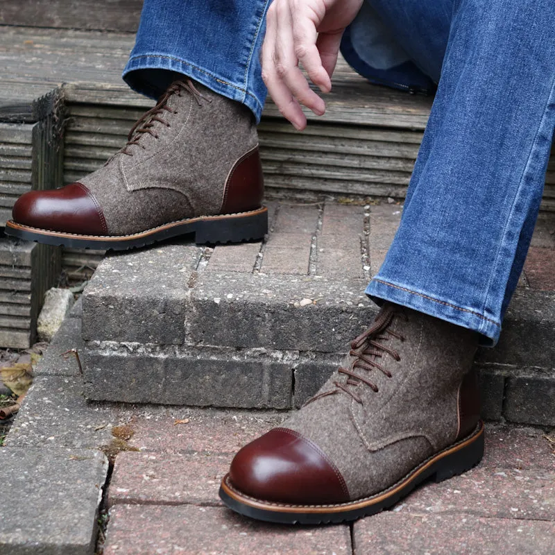 Kamet Burel & Leather Lace-up Boots