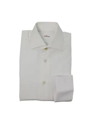 Kiton White Poplin Cotton Shirt