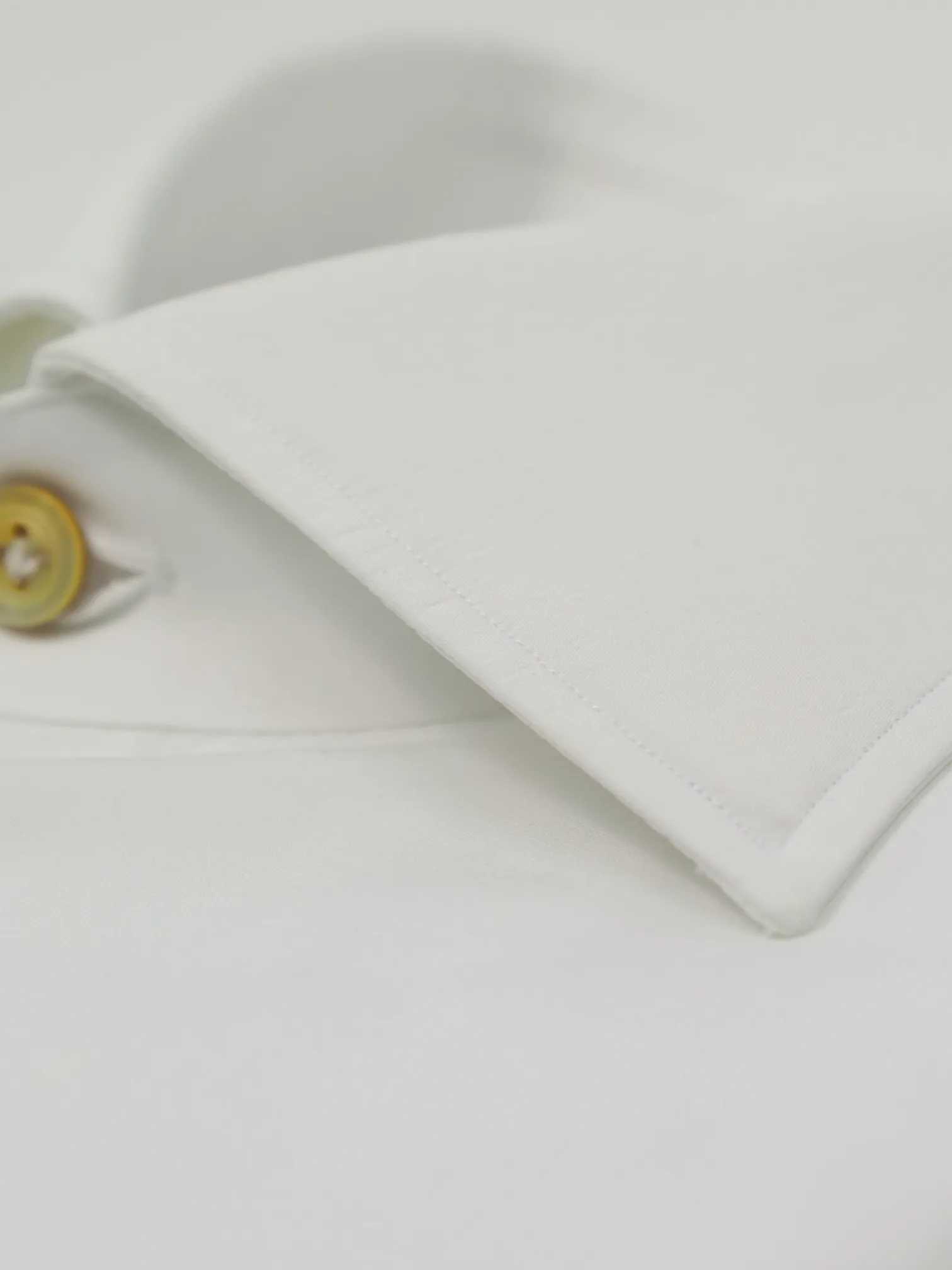Kiton White Poplin Cotton Shirt