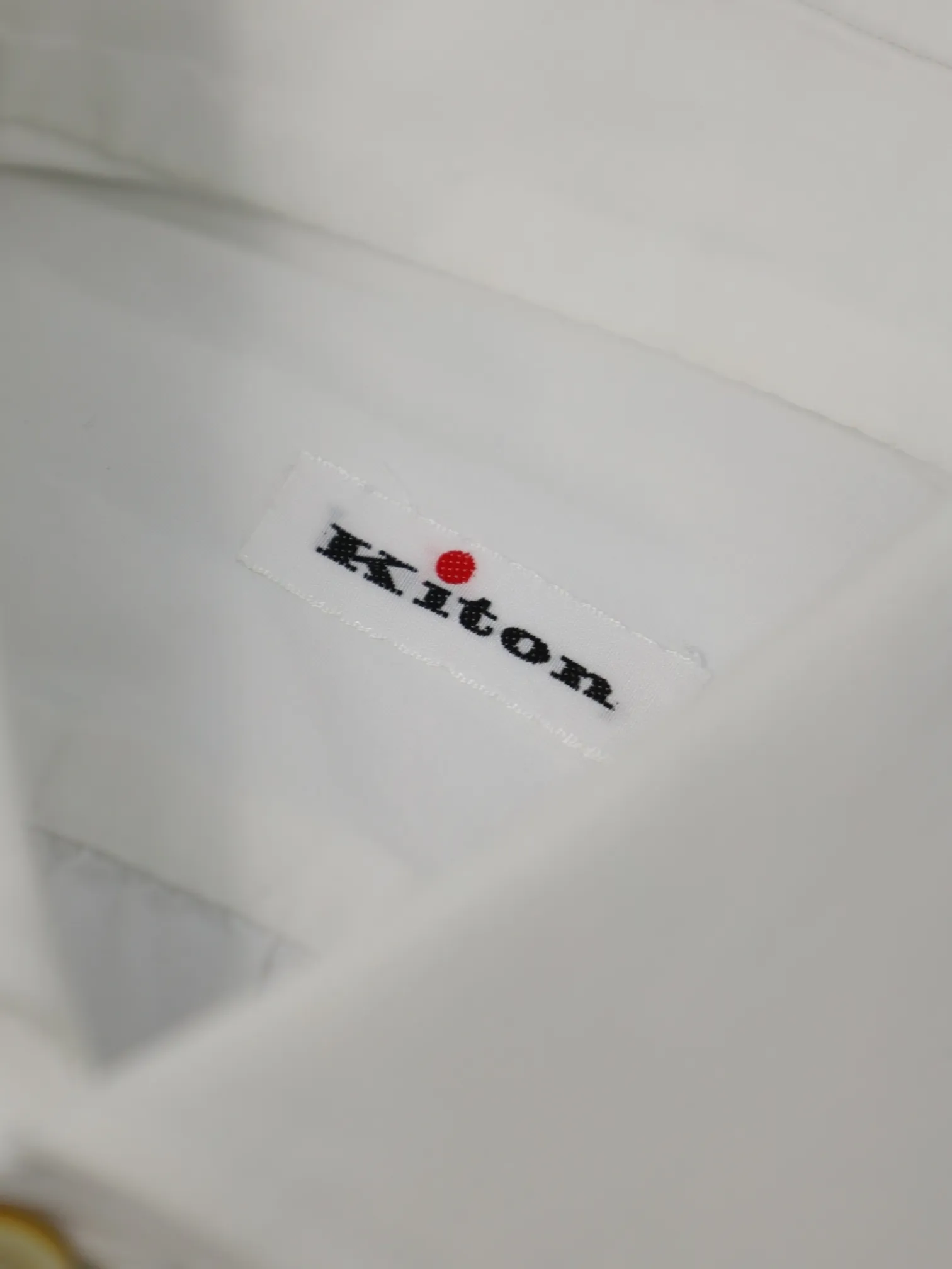 Kiton White Poplin Cotton Shirt