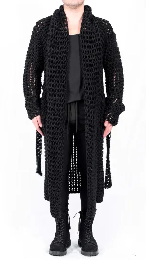 Knitted Semi-Transparent Cardigan