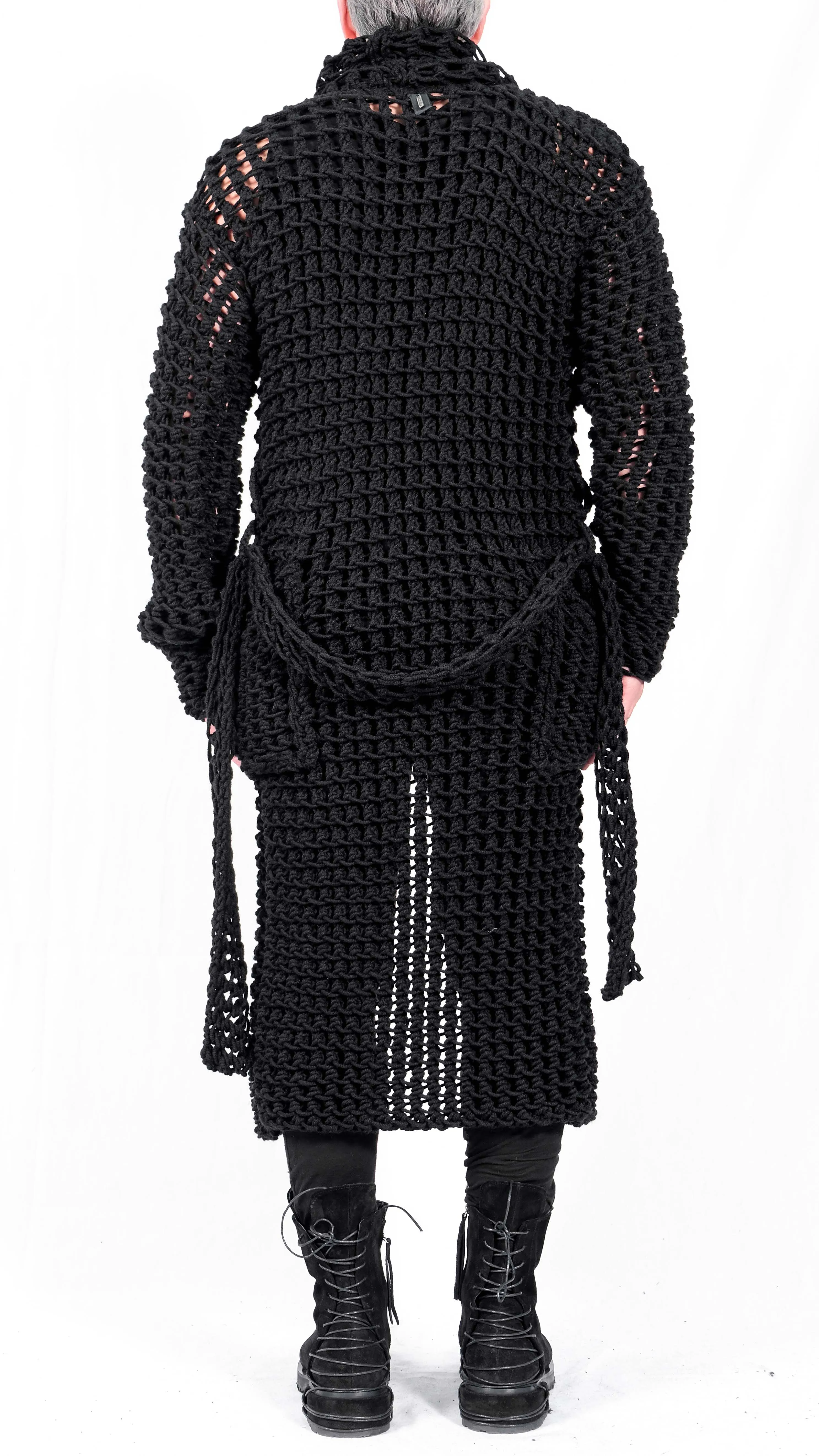 Knitted Semi-Transparent Cardigan