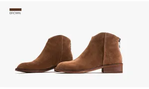 Lady Cow Suede Shoes Handmade