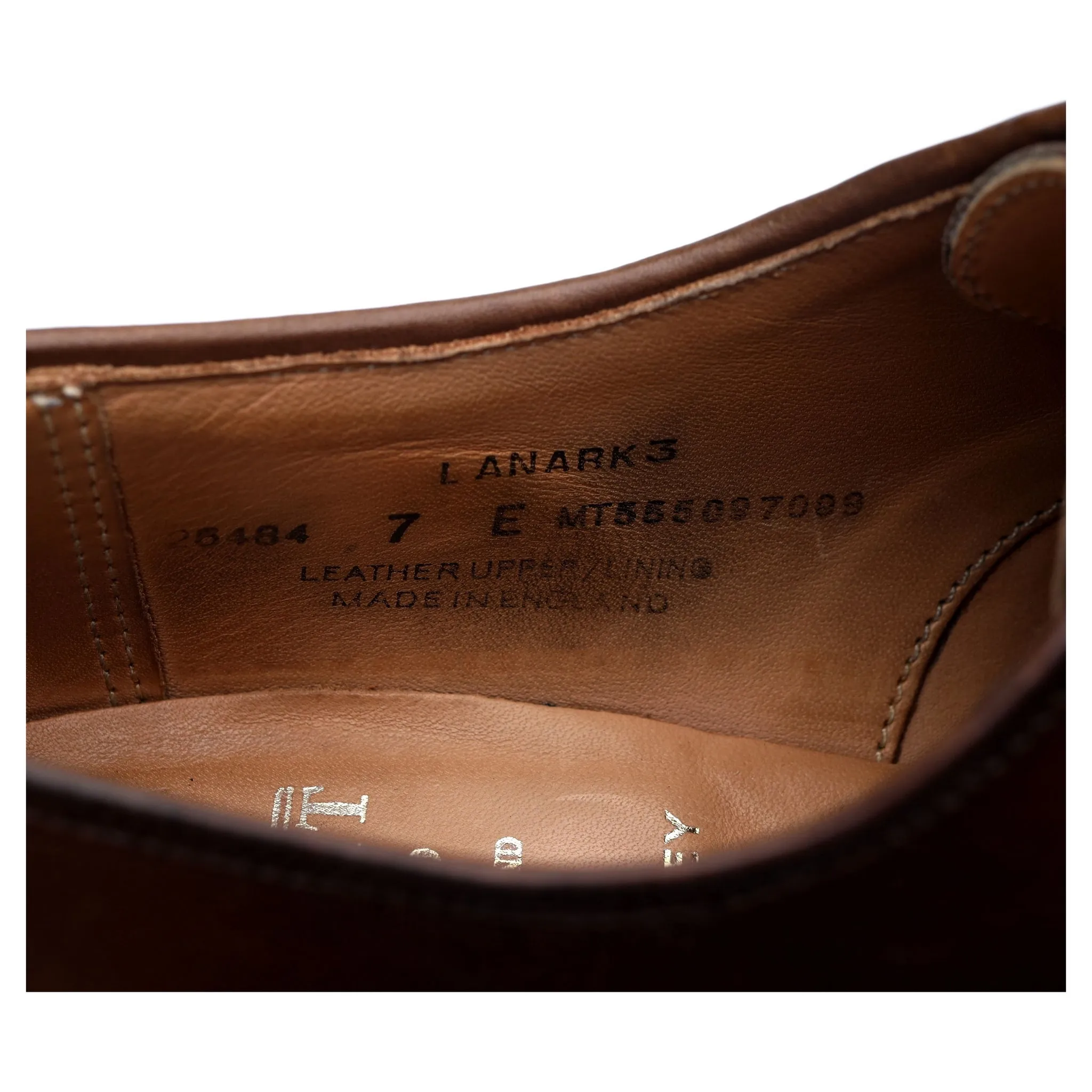 'Lanark 3' Dark Brown Leather Derby UK 7 E