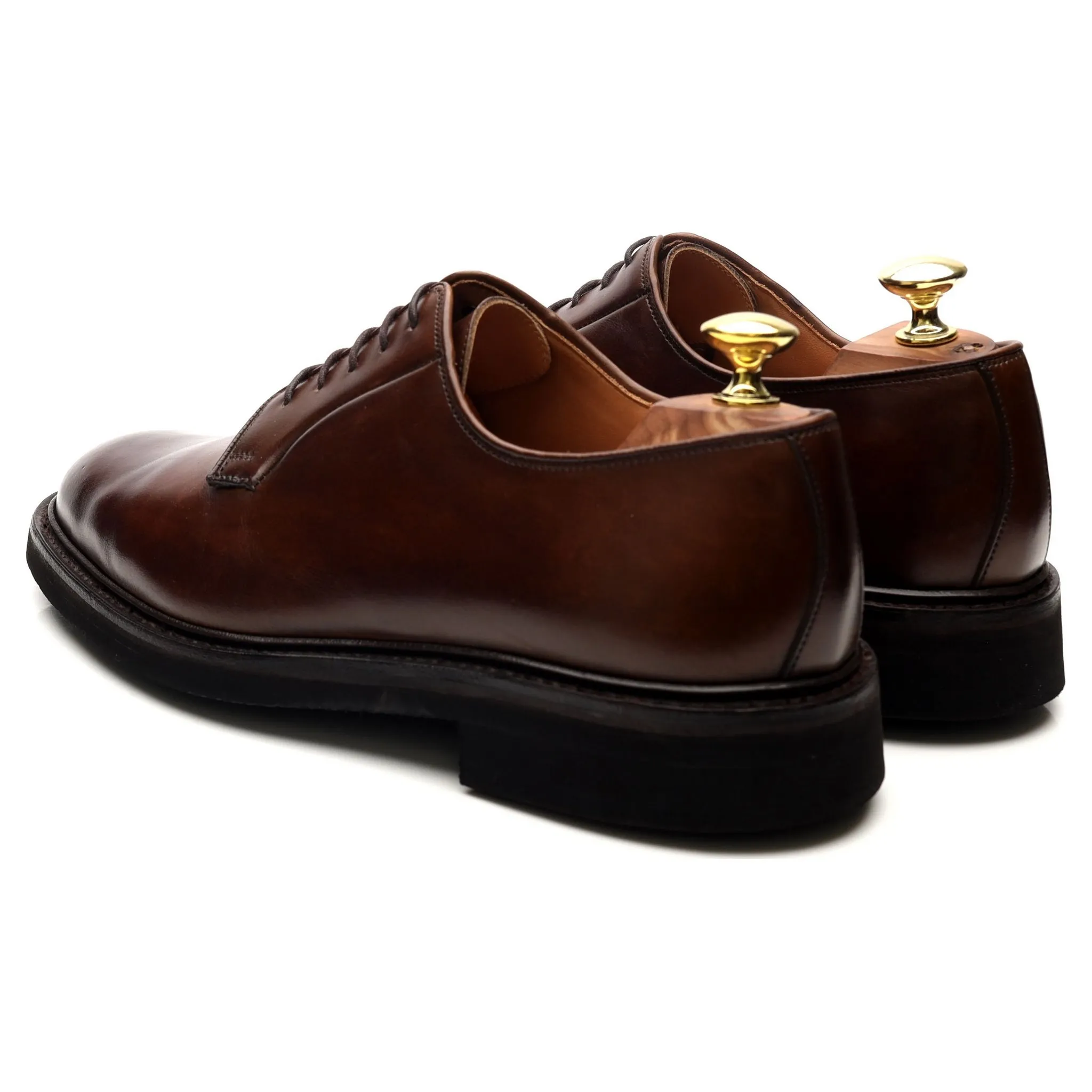 'Lanark 3' Dark Brown Leather Derby UK 7 E