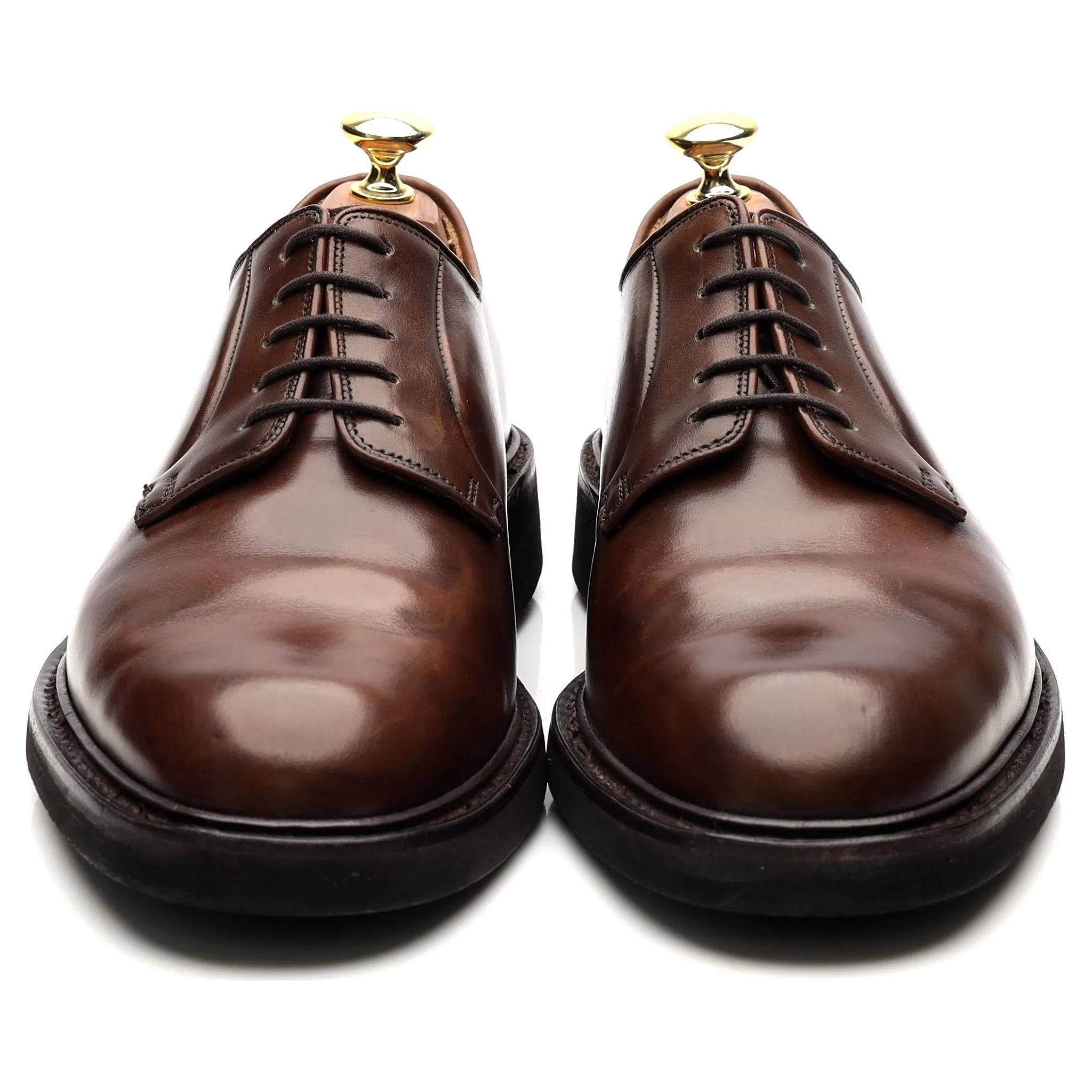 'Lanark 3' Dark Brown Leather Derby UK 7 E
