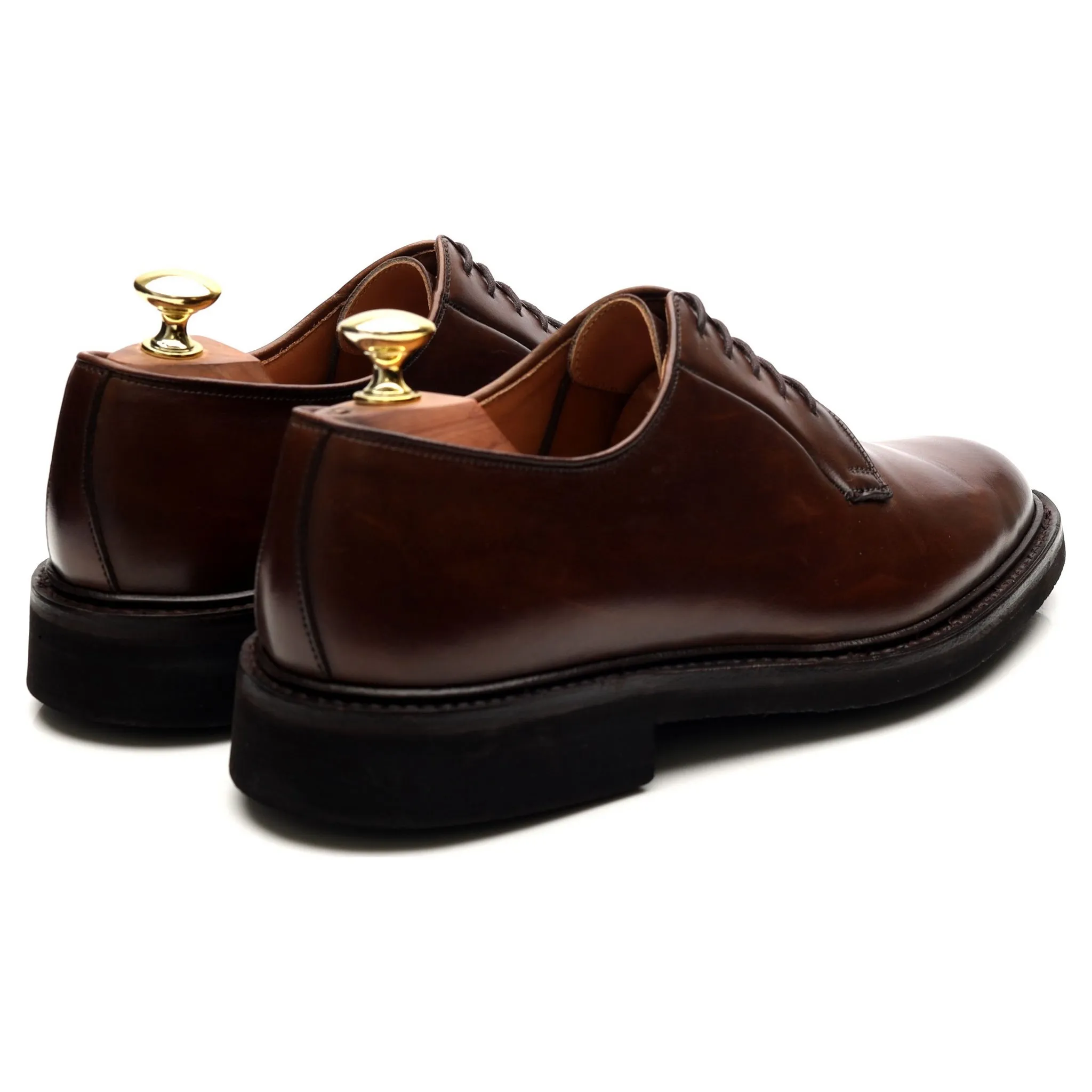 'Lanark 3' Dark Brown Leather Derby UK 7 E