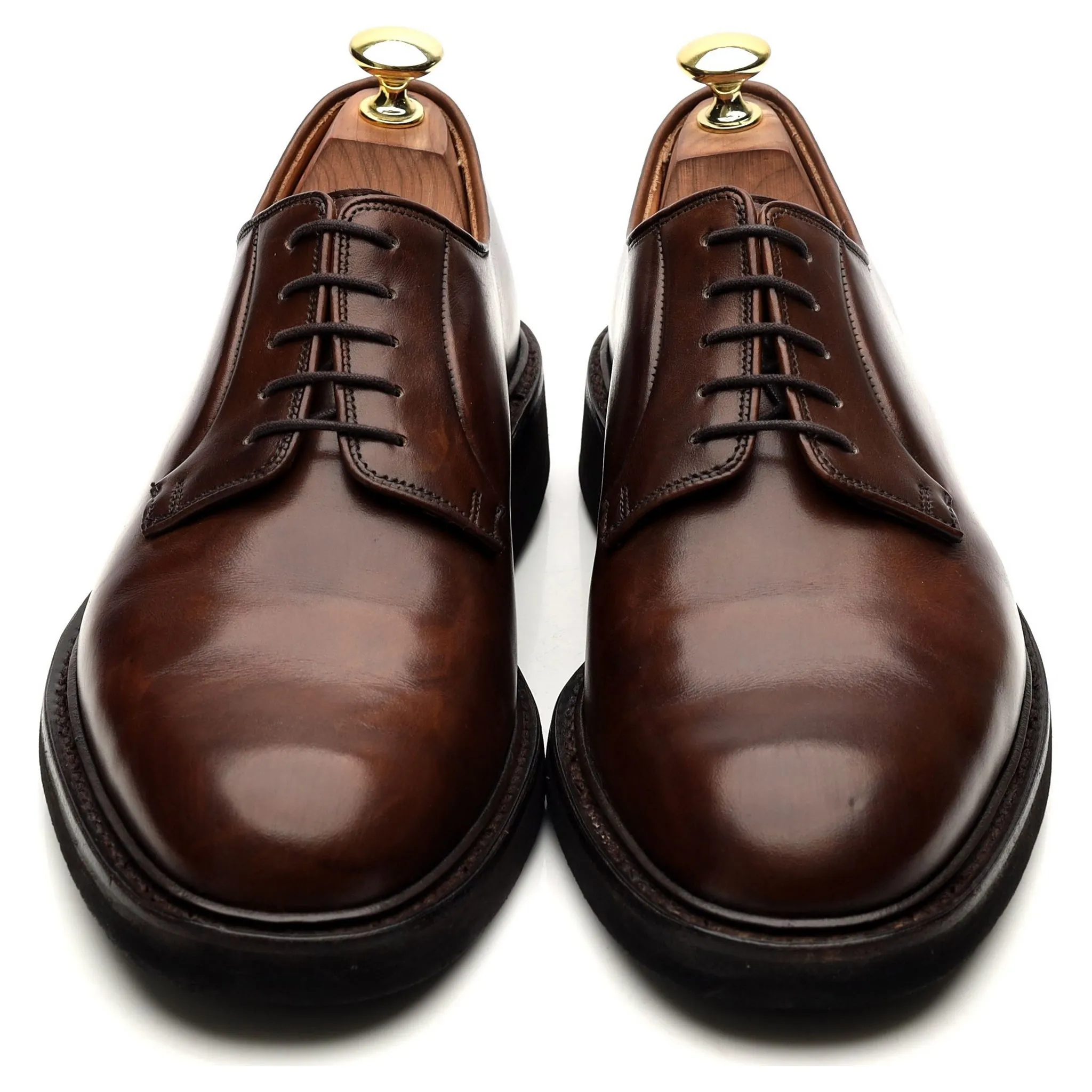 'Lanark 3' Dark Brown Leather Derby UK 7 E