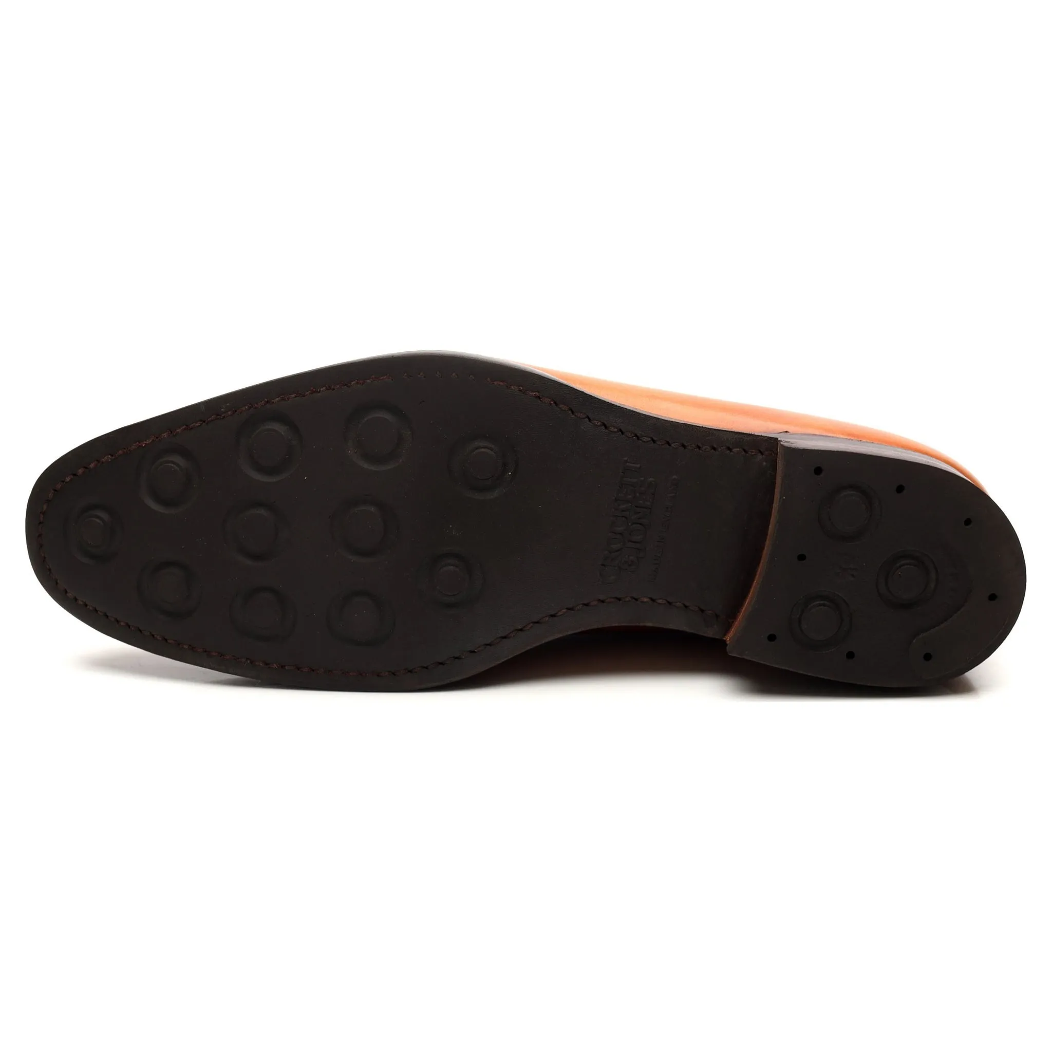 'Langdon' Tan Brown Leather Split Toe Derby UK 9.5 E