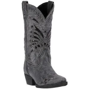 Laredo Women's Stevie Black Snip Toe Leather Boot 52120