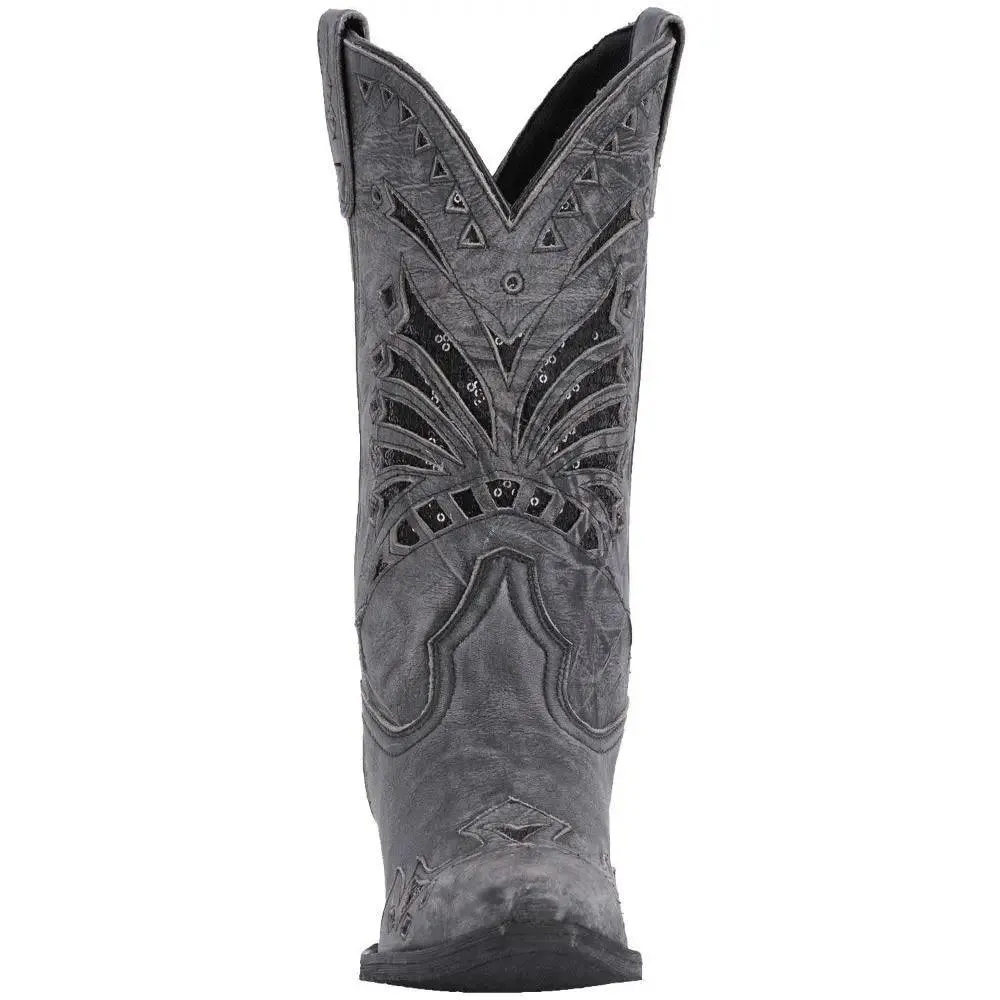 Laredo Women's Stevie Black Snip Toe Leather Boot 52120