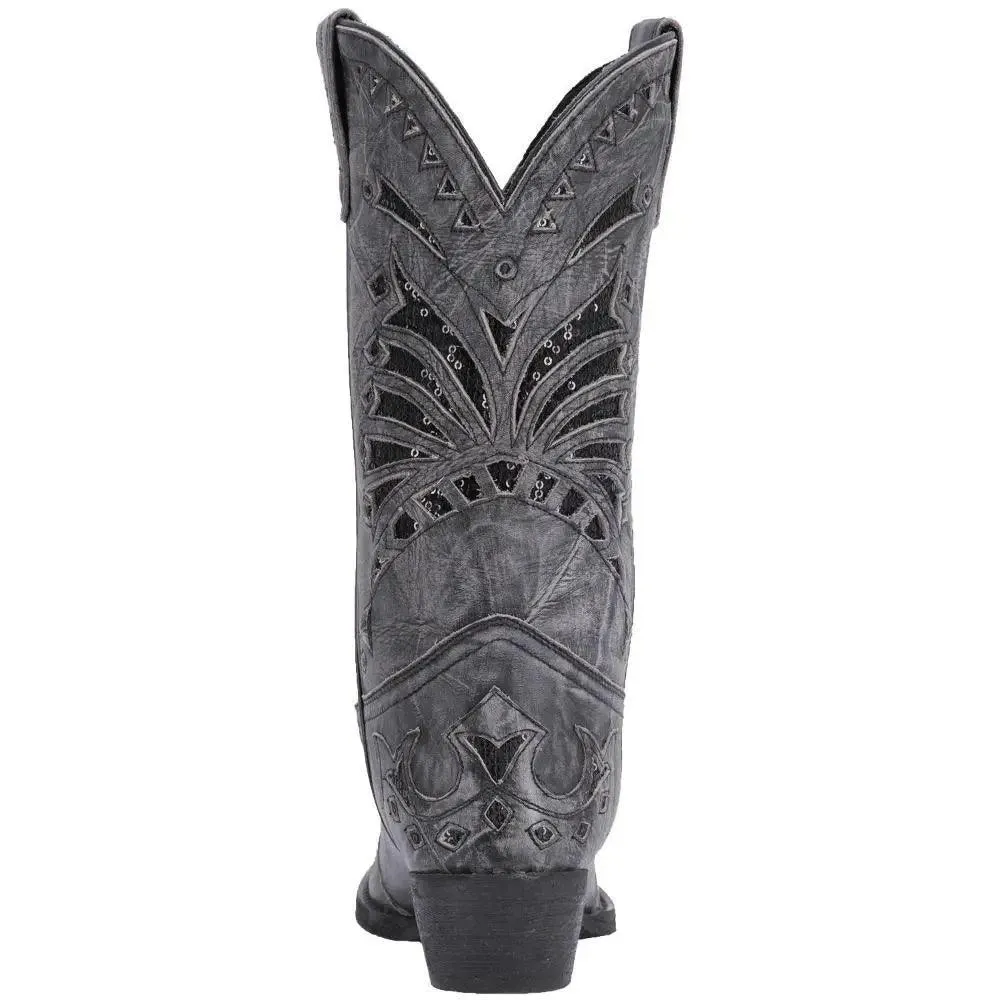 Laredo Women's Stevie Black Snip Toe Leather Boot 52120