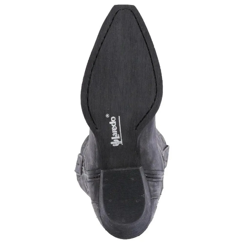 Laredo Women's Stevie Black Snip Toe Leather Boot 52120