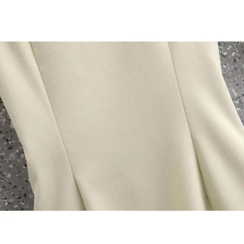 Large Size Dress Women's Summer Fashion Temperament Long Skirt V-neck Puff Sleeve Dress