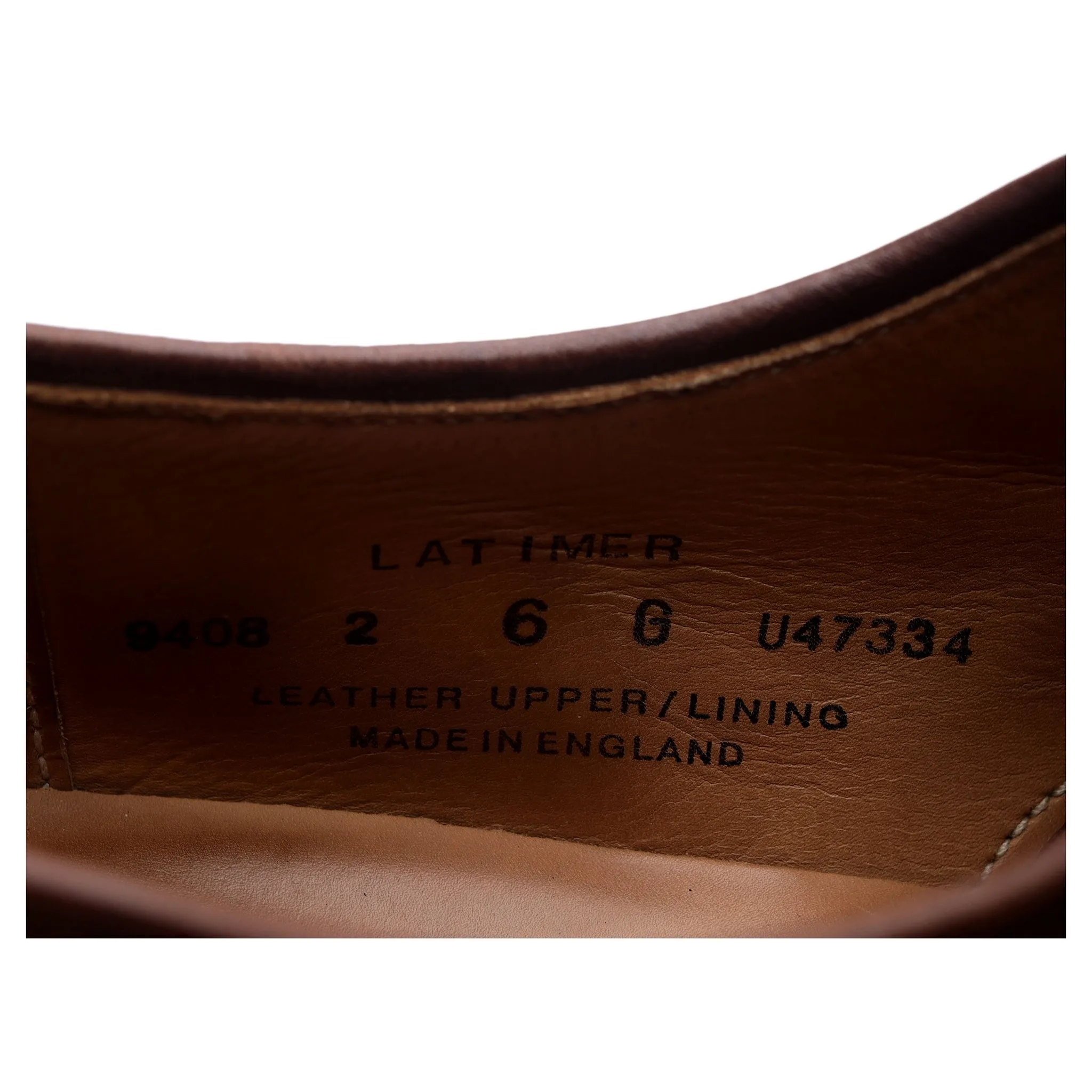 'Latimer' Tan Brown Suede Derby UK 6 G