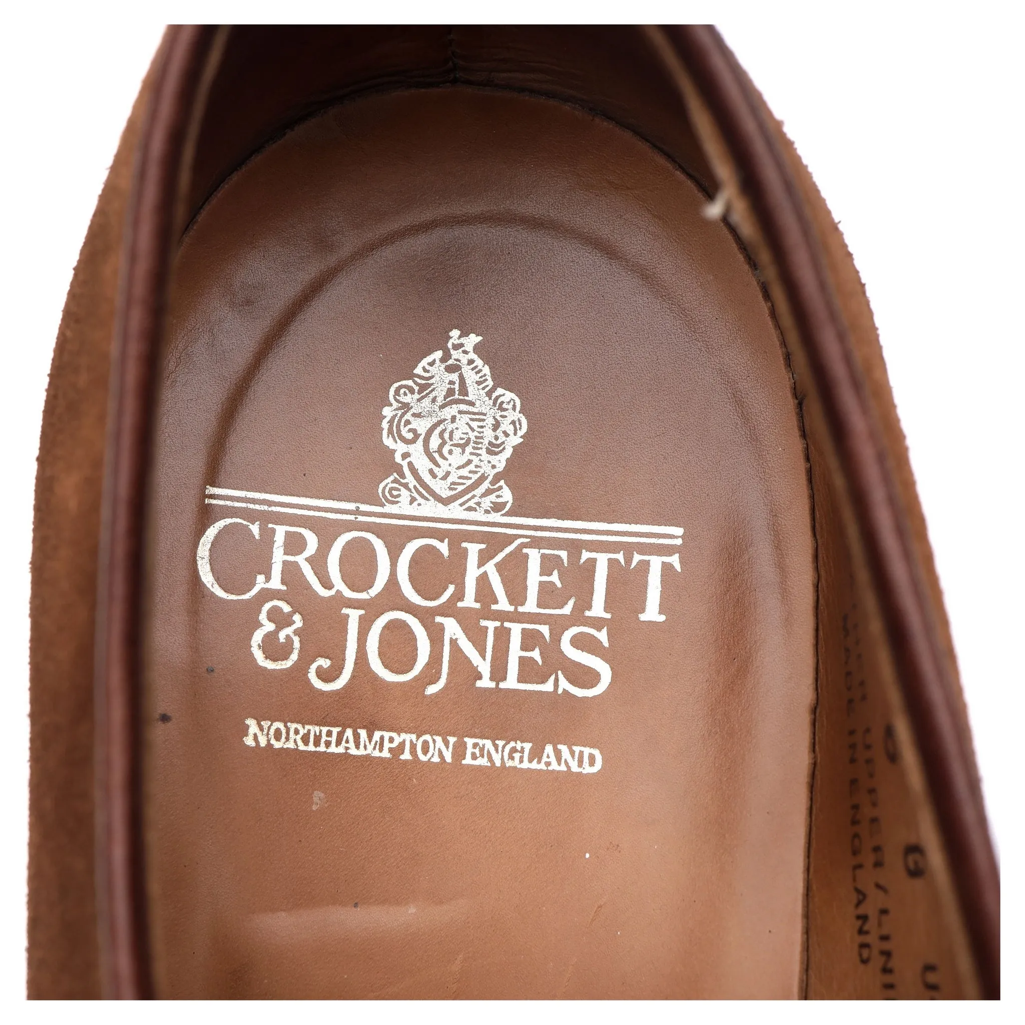 'Latimer' Tan Brown Suede Derby UK 6 G