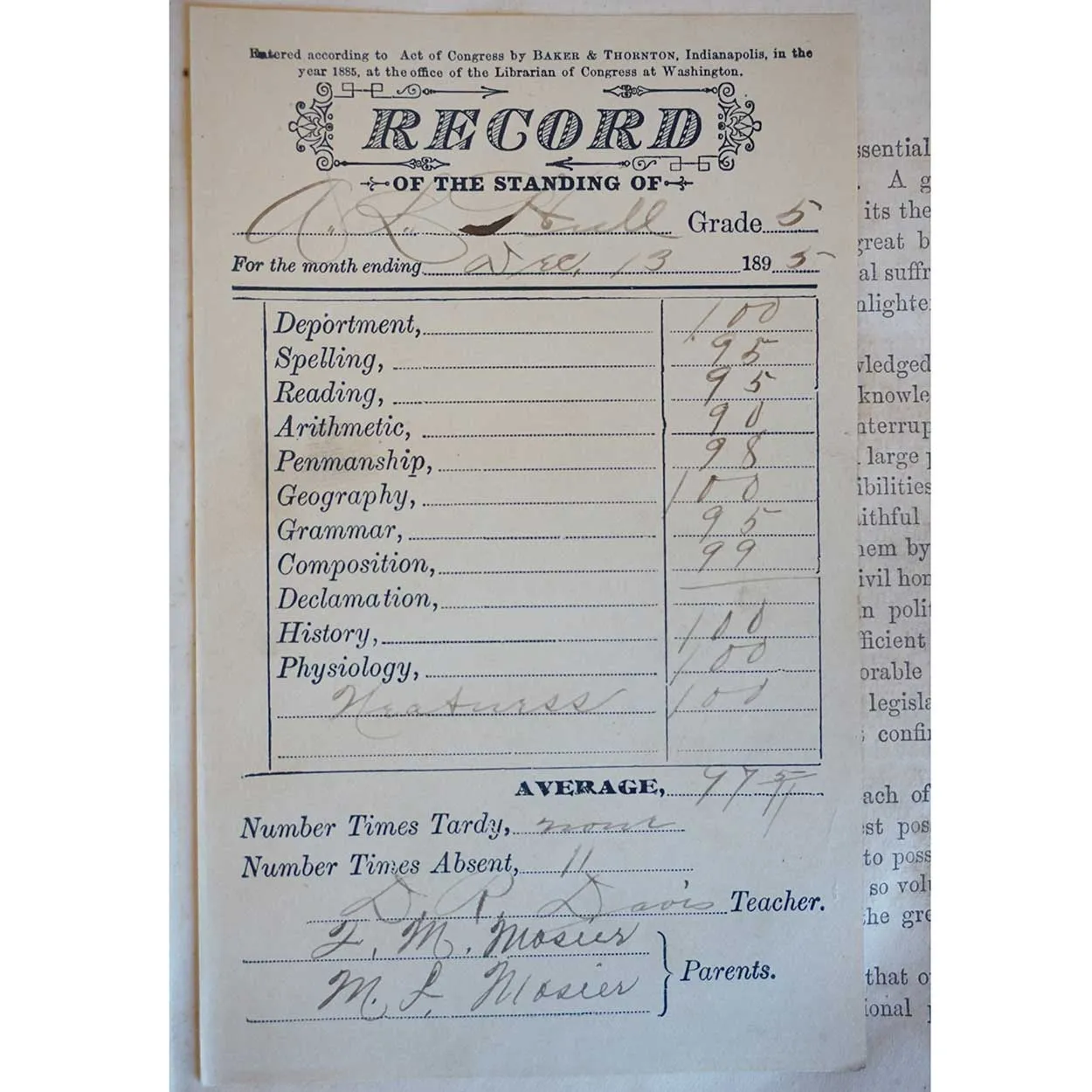 Leather Bound Book: The American Statesman by Andrew W. Young