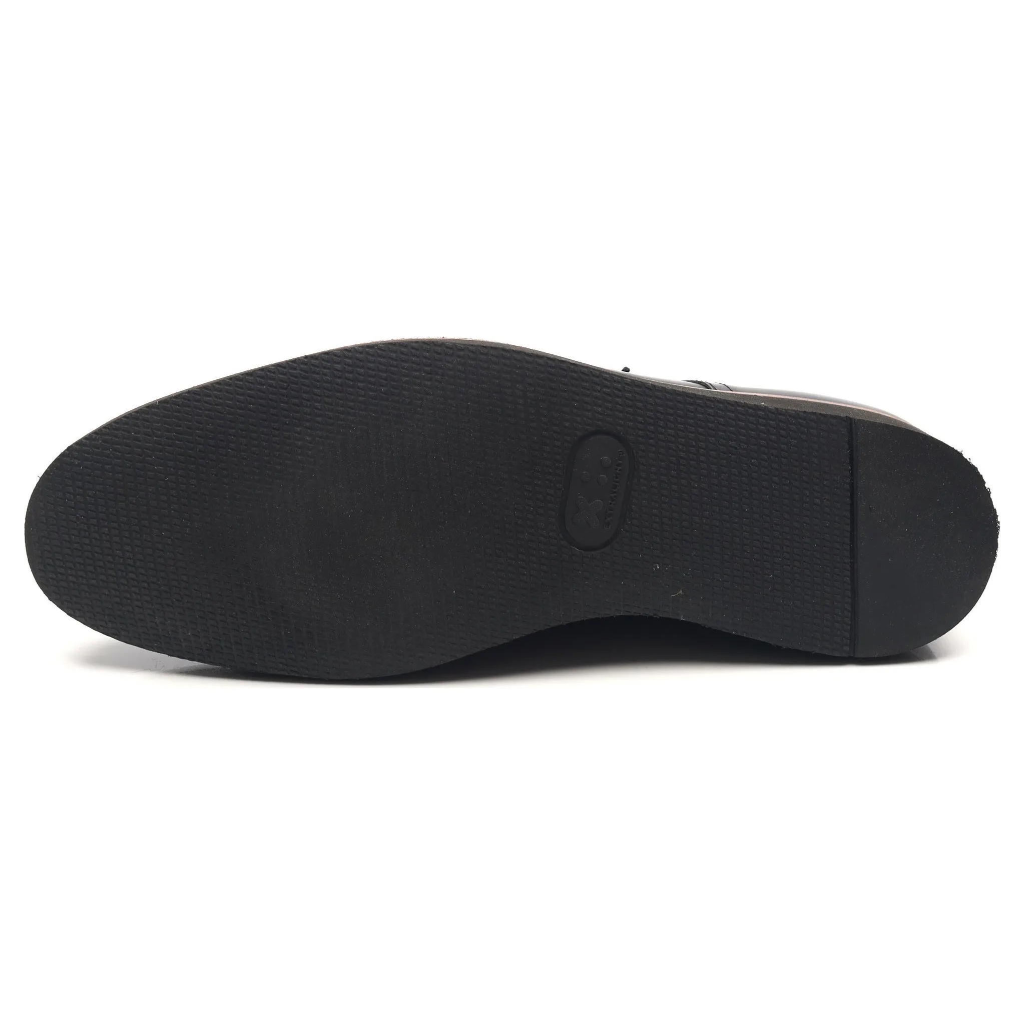 'Lennie' Black Leather Wedge Derby UK 7 F