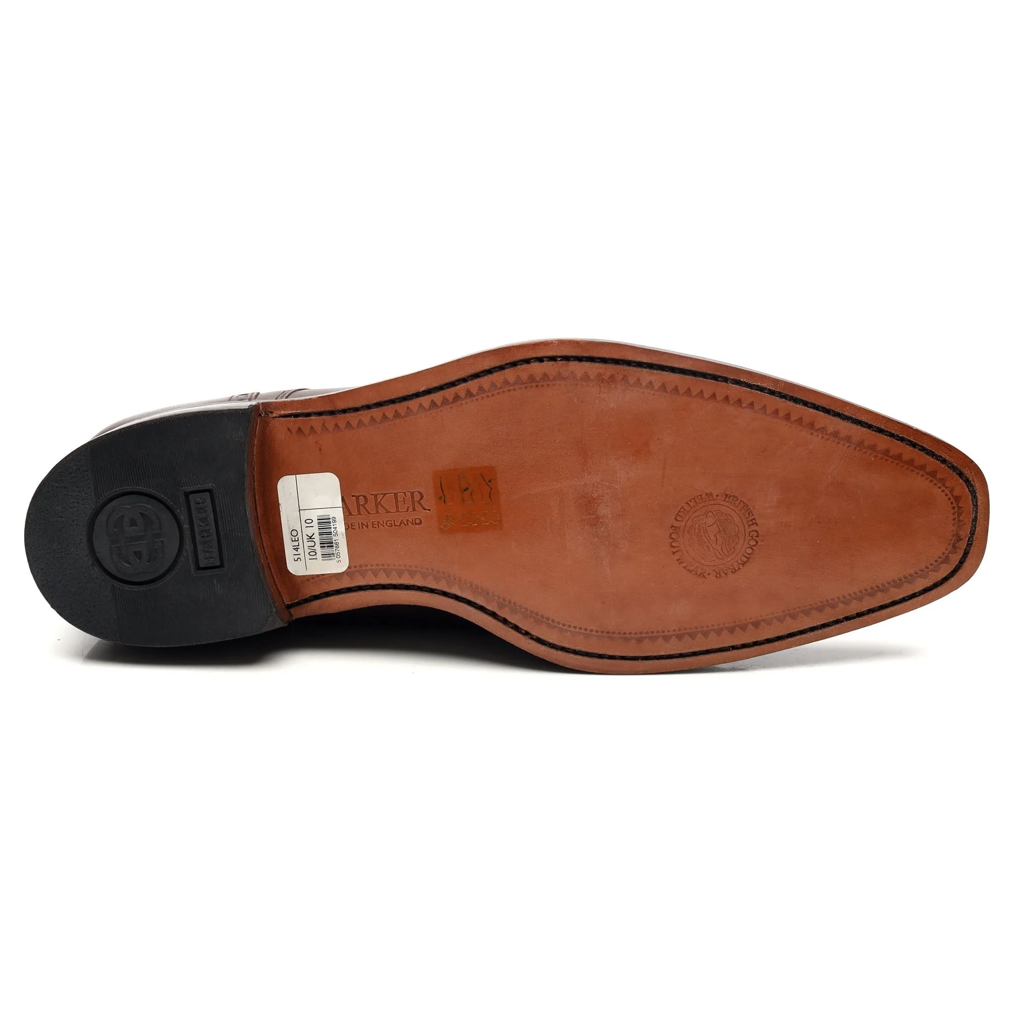 'Leo' Dark Brown Leather Derby UK 10 G