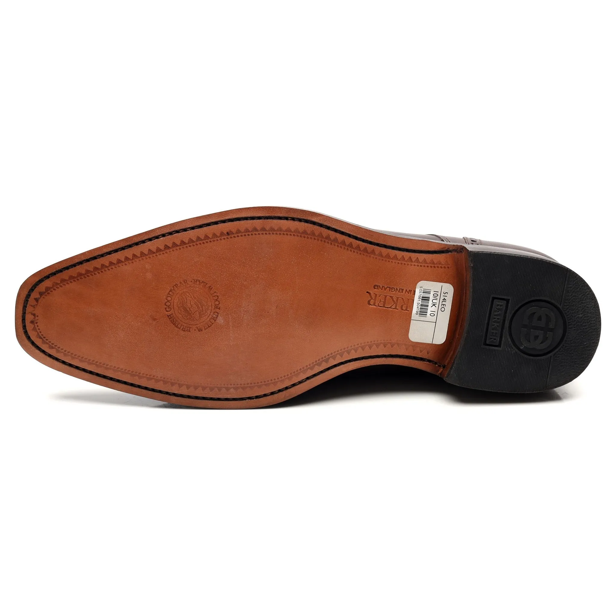 'Leo' Dark Brown Leather Derby UK 10 G
