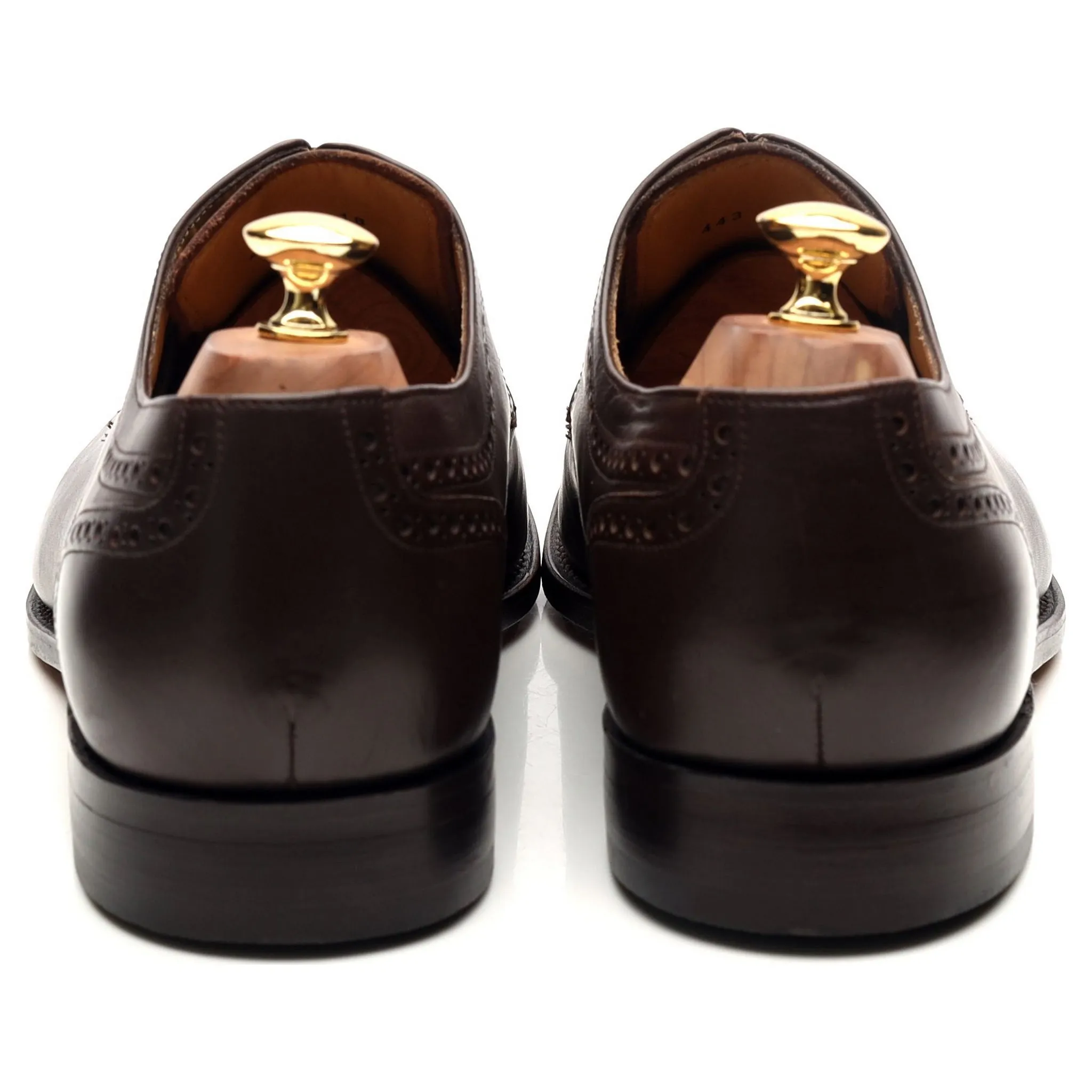 'Leo' Dark Brown Leather Derby UK 10 G